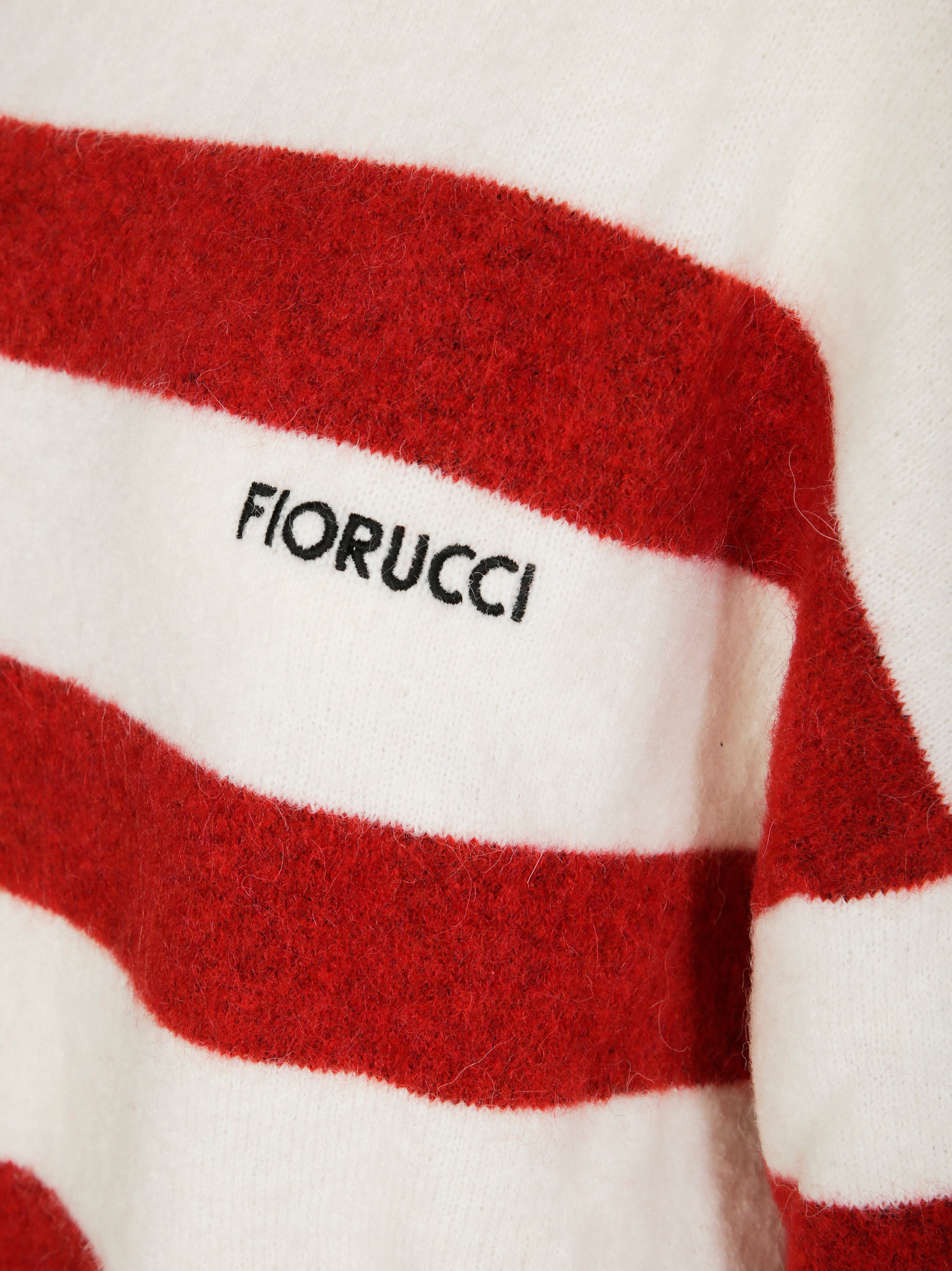 FIORUCCI Striped Mini Crop Pullover