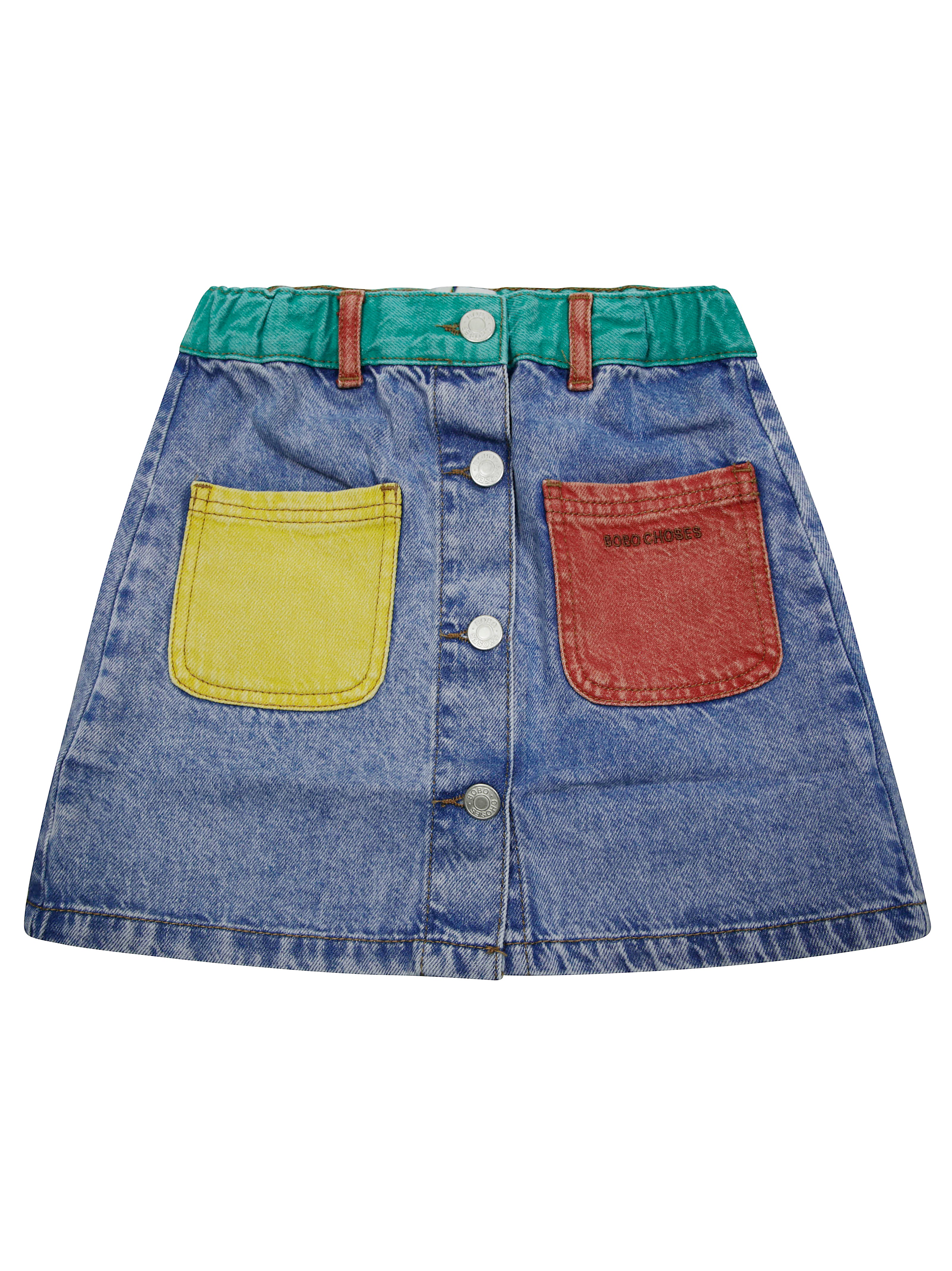 BOBO CHOSES Mini Color Block Skirt