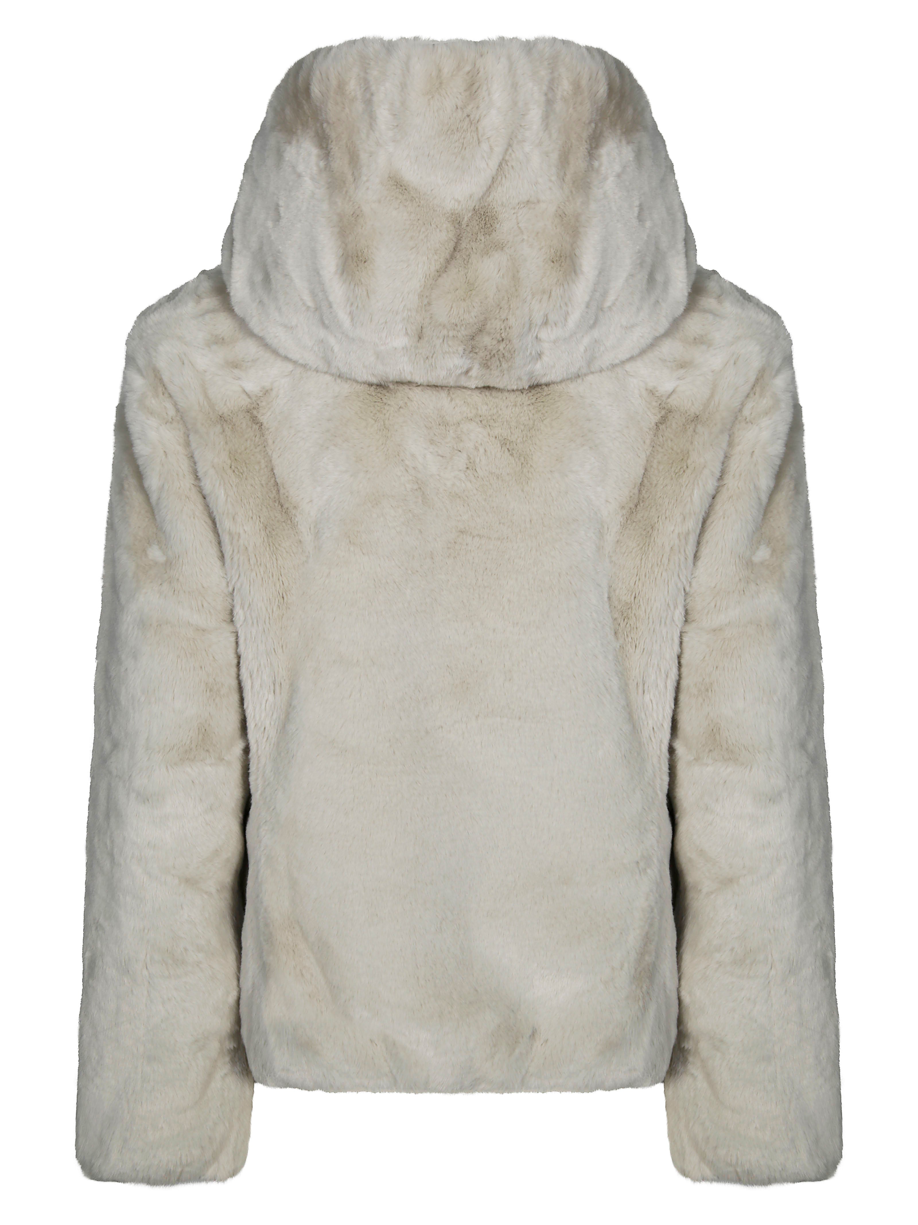 SAVE THE DUCK Reversible Eco-Friendly Fur Hoodie Jacket