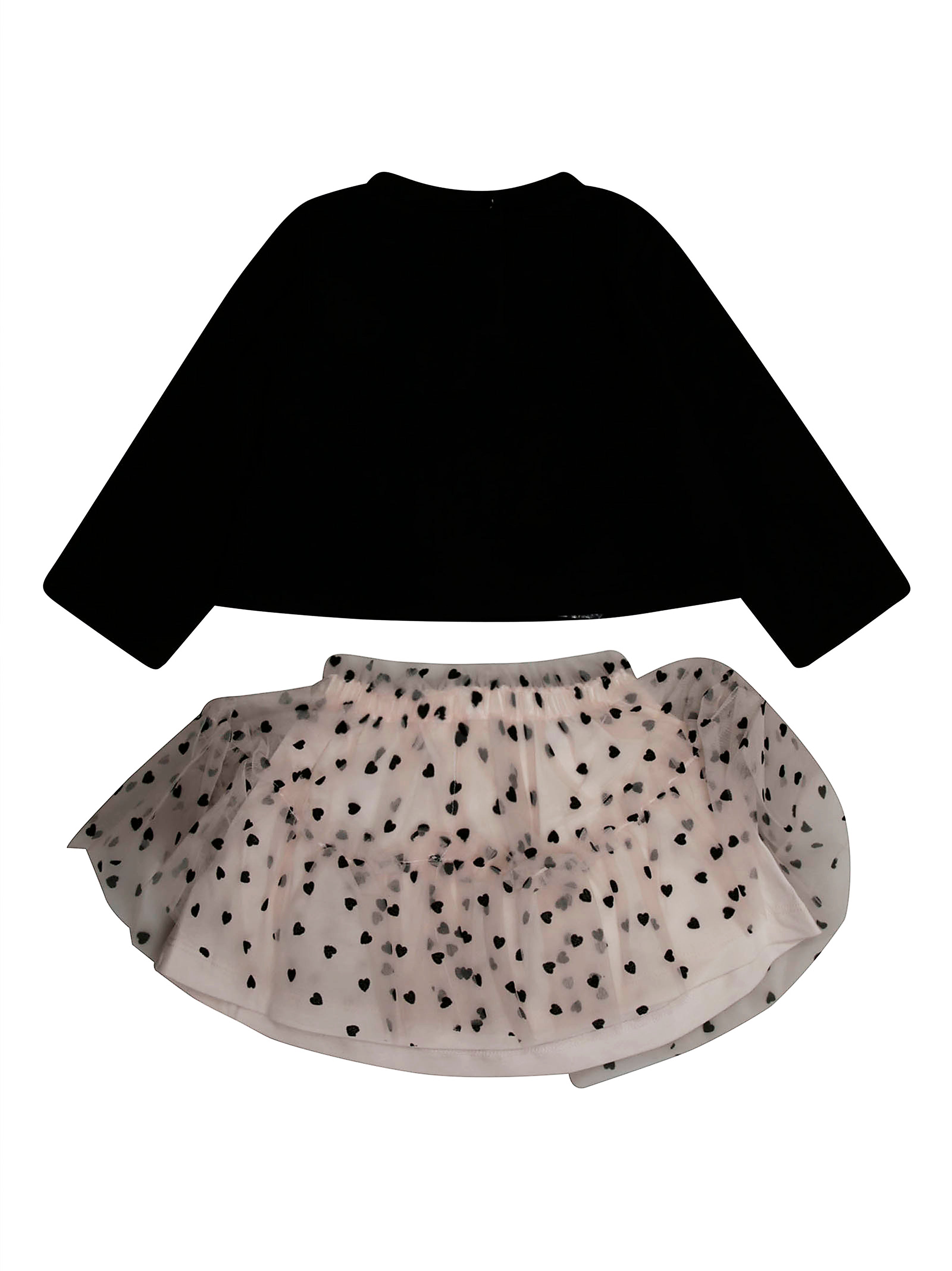LIU JO KIDS Mini Complete Sweatshirt and Tulle Skirt Set