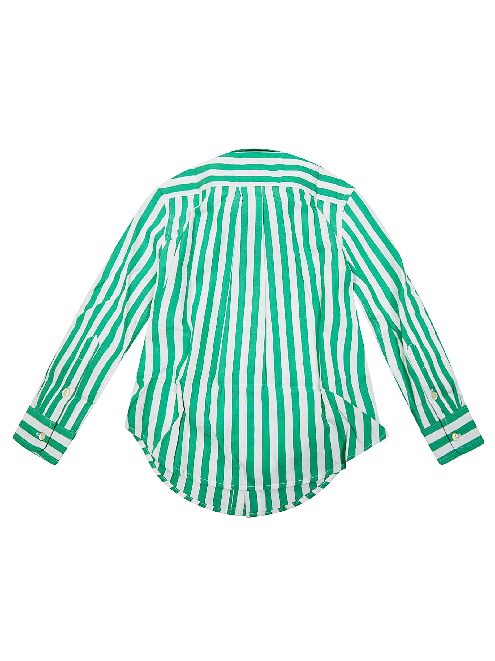 POLO RALPH LAUREN Mini Button-Down Shirt with Contrast Embroidery