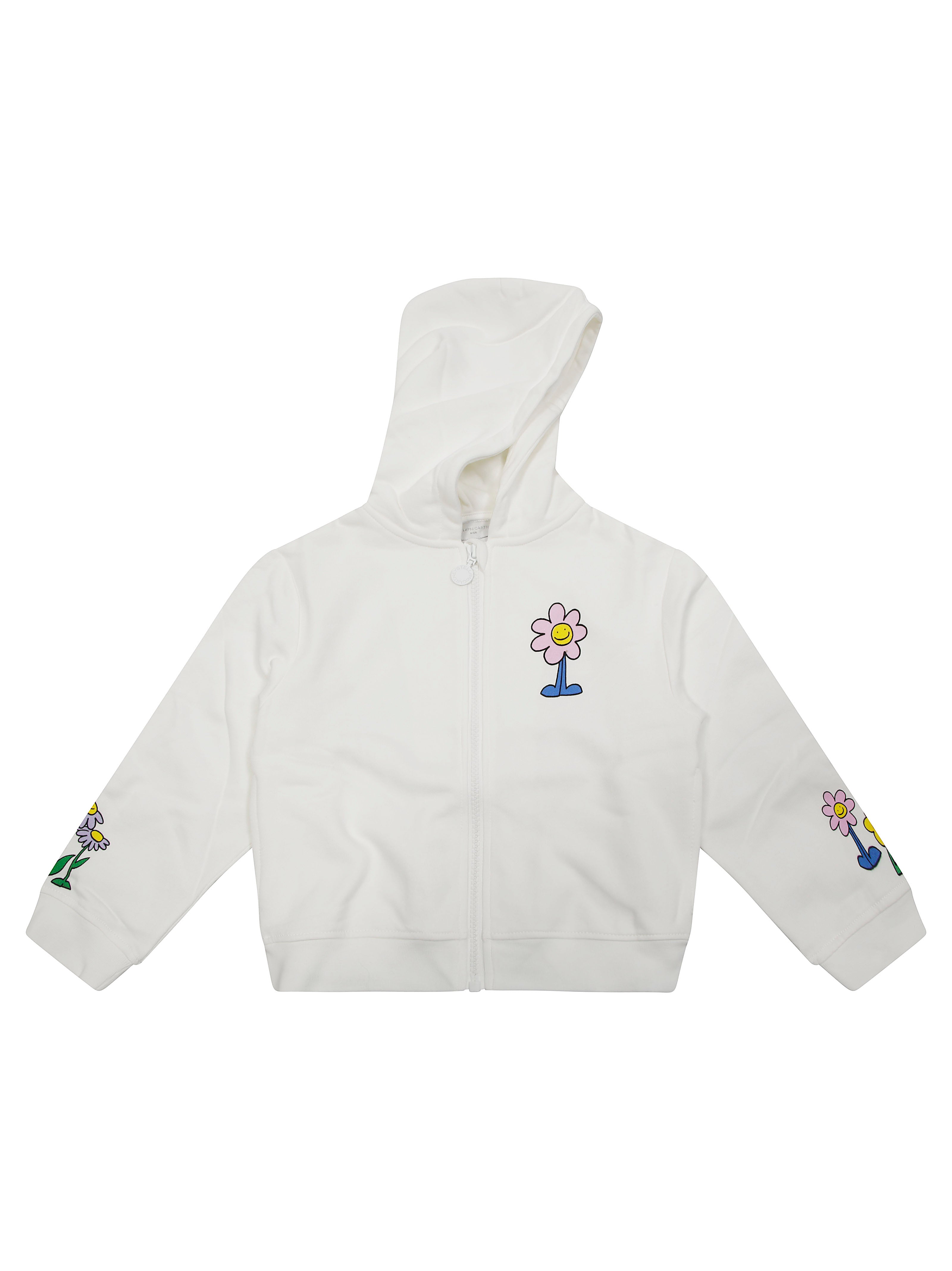 STELLA MC CARTNEY JUNIOR Kids Full Zip Sweatshirt with Colorful Characters