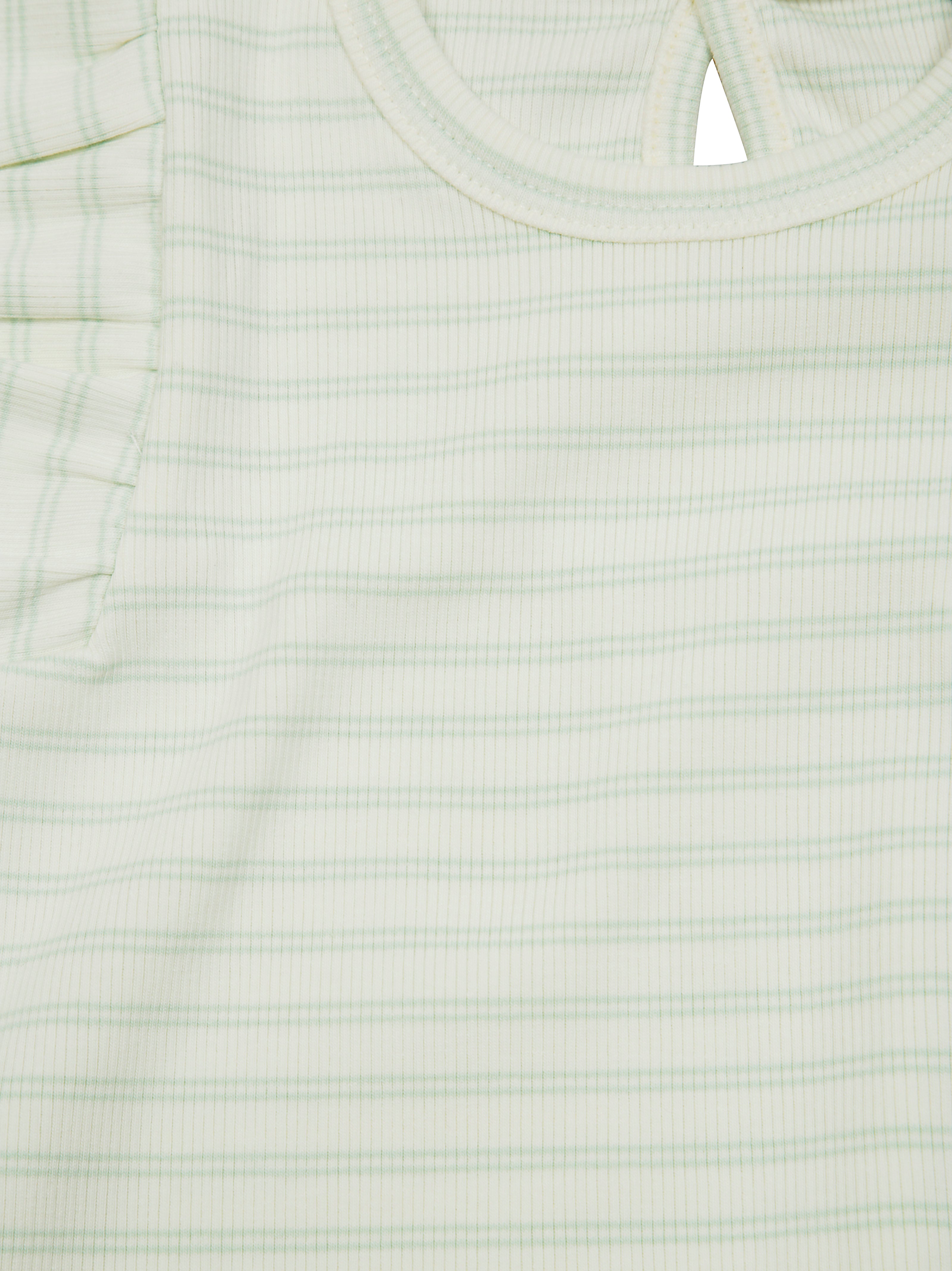 1+IN THE FAMILY Mini Ruffled Striped Tank Top