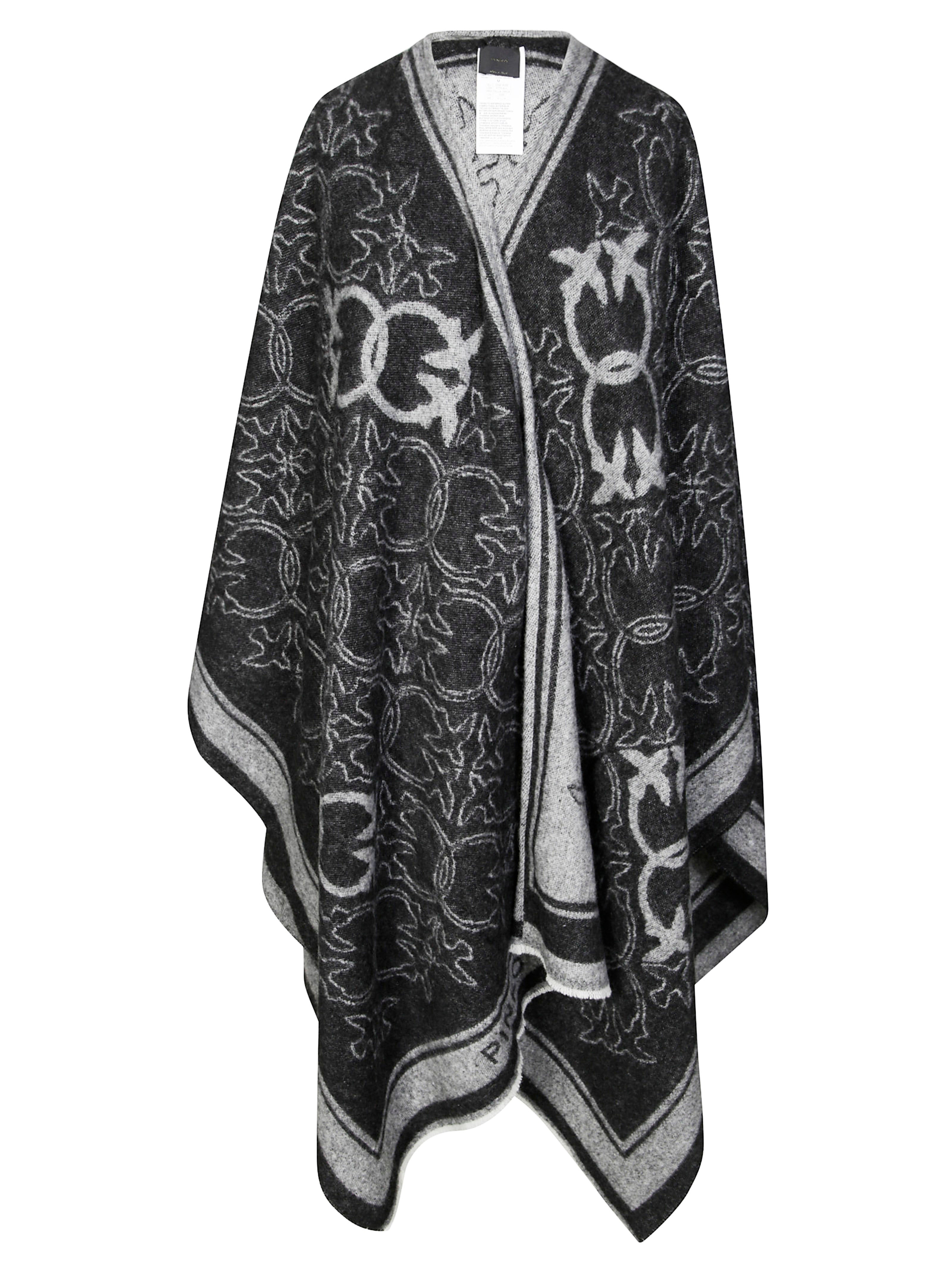PINKO Jacquard Logo Cape for Men - FW25 Collection