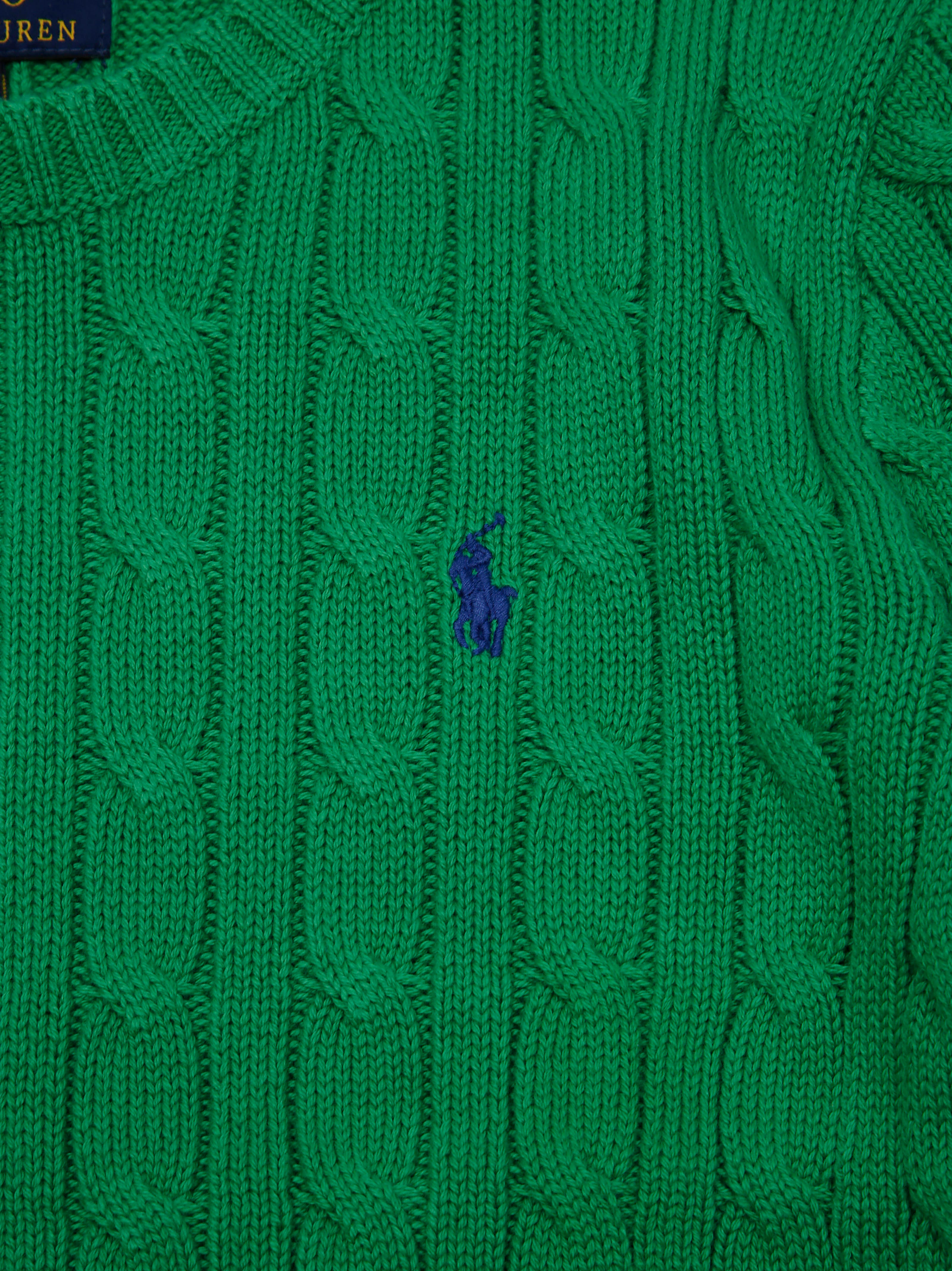 POLO RALPH LAUREN Mini Cotton Sweater with Embroidered Design