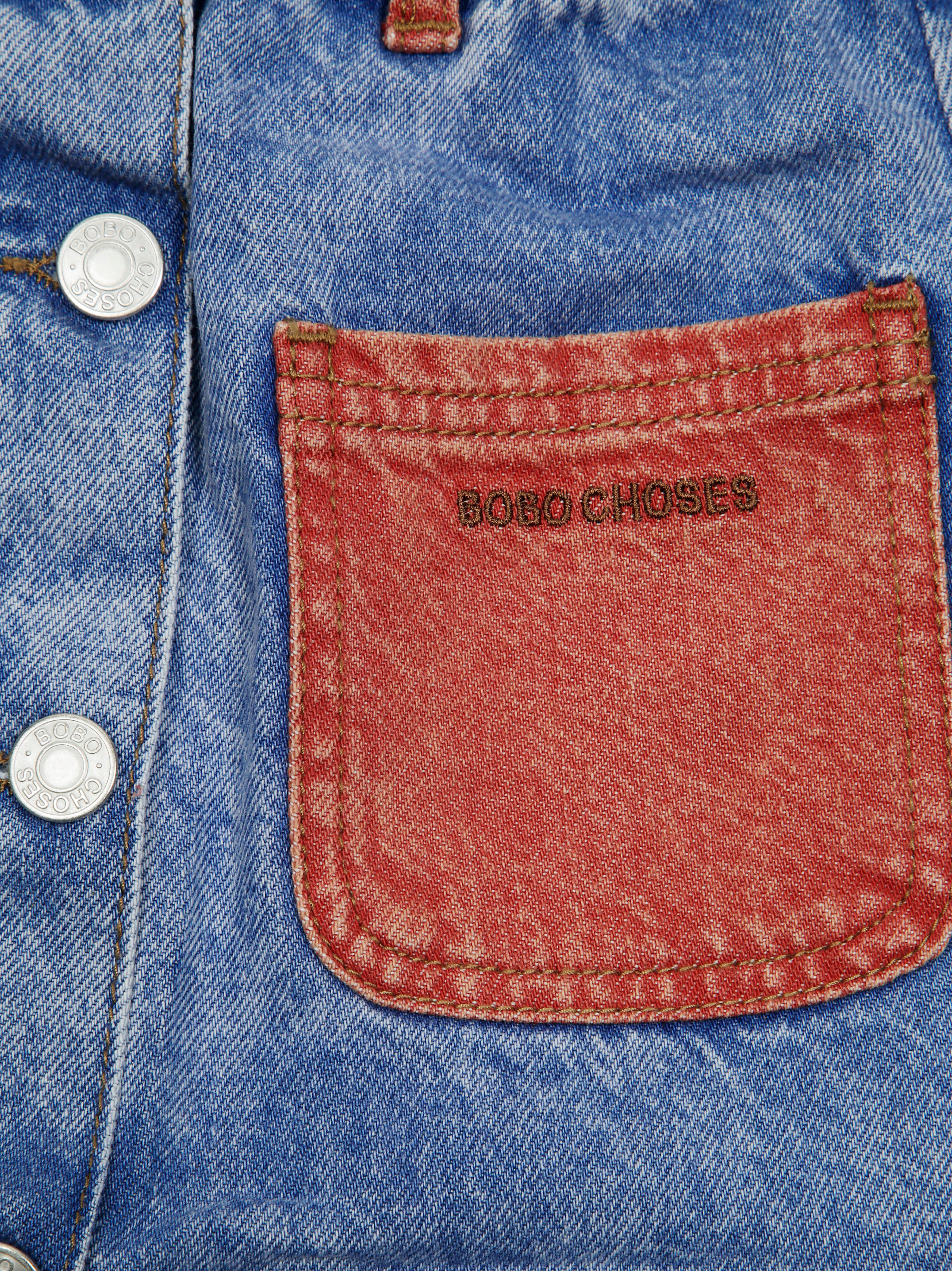 BOBO CHOSES Mini Color Block Skirt