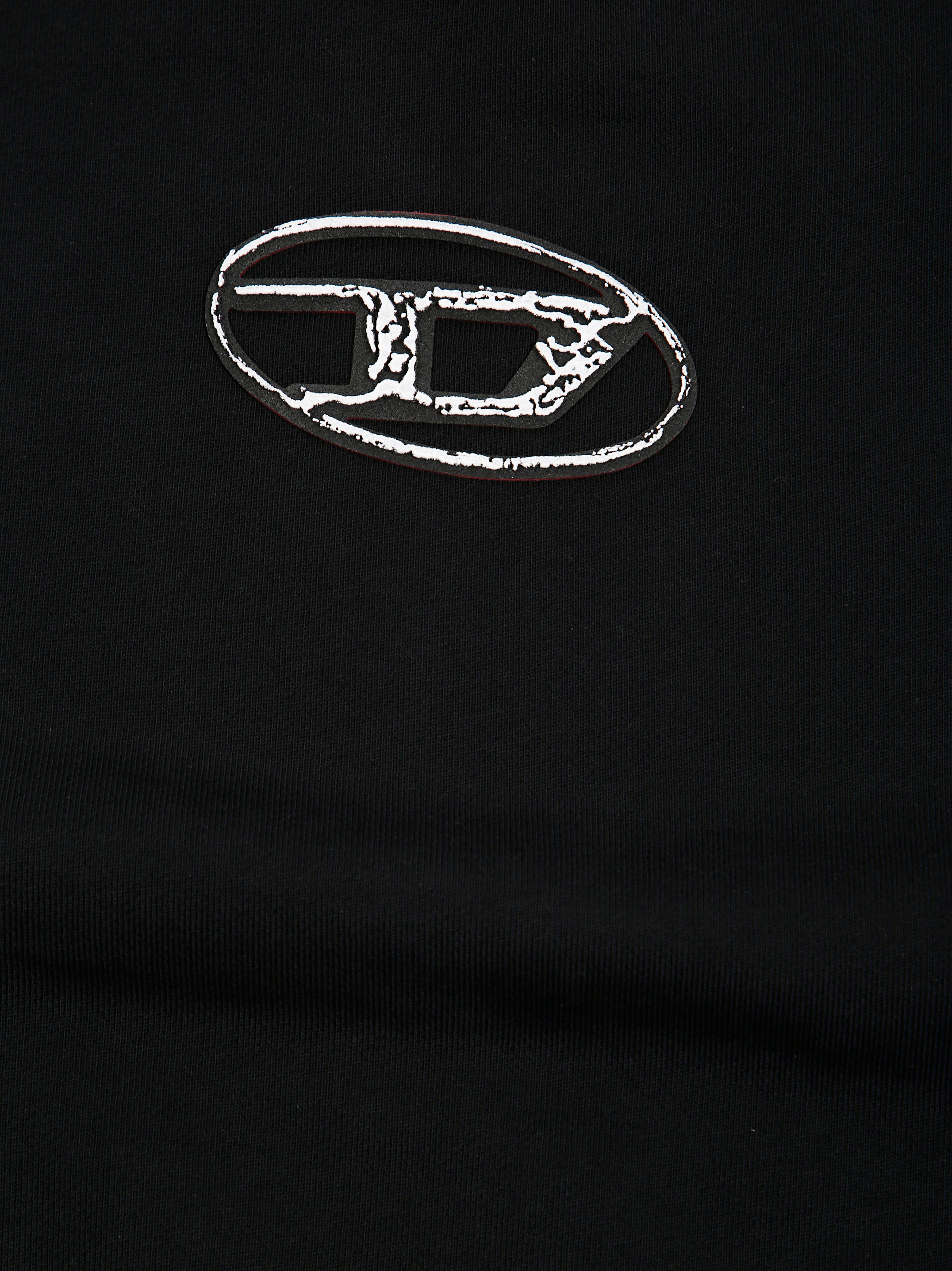 DIESEL Mini Sweatshirt with Logo Oval Design