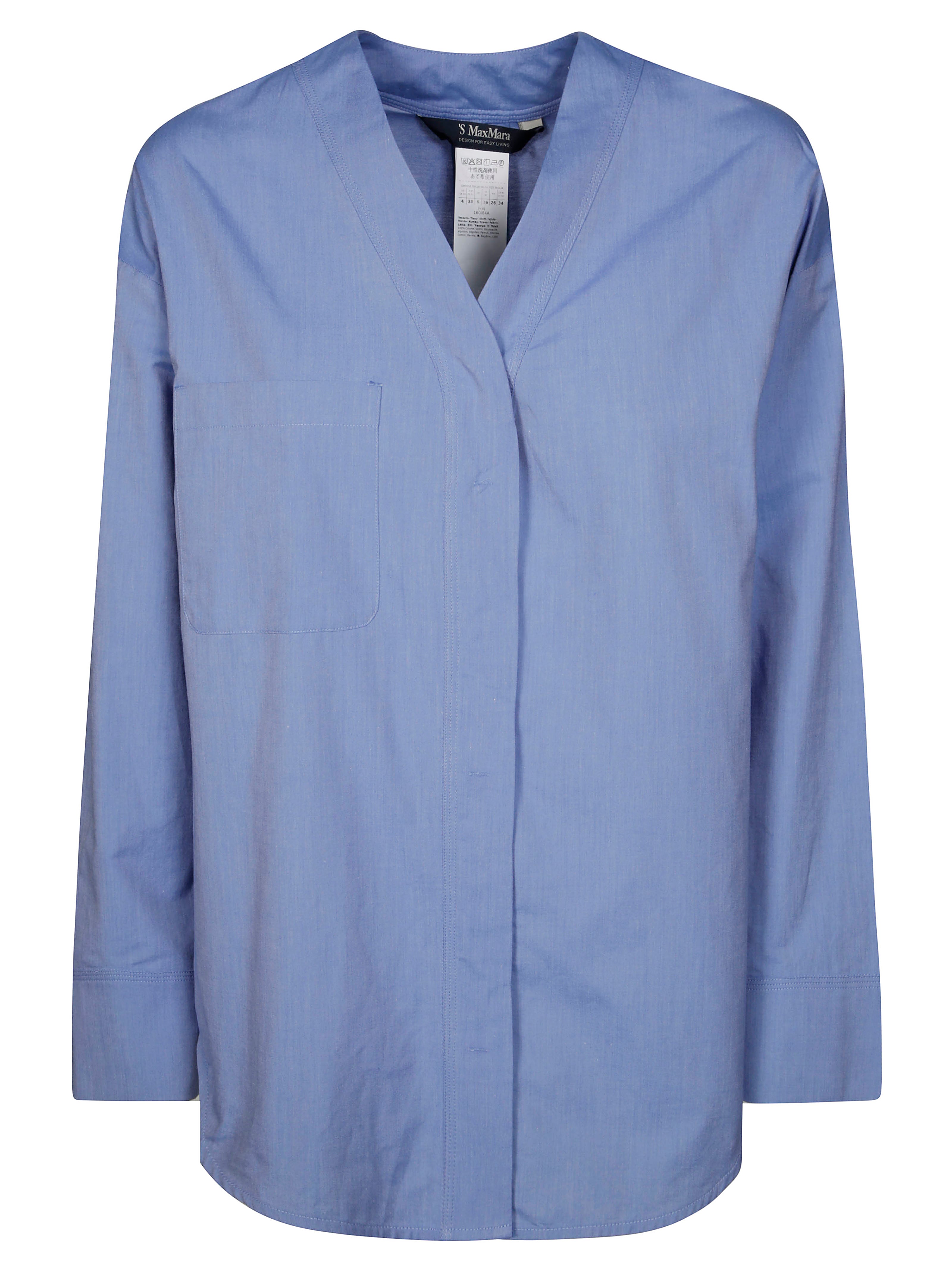 'S MAX MARA Men's Mini Collar Button-Up Shirt