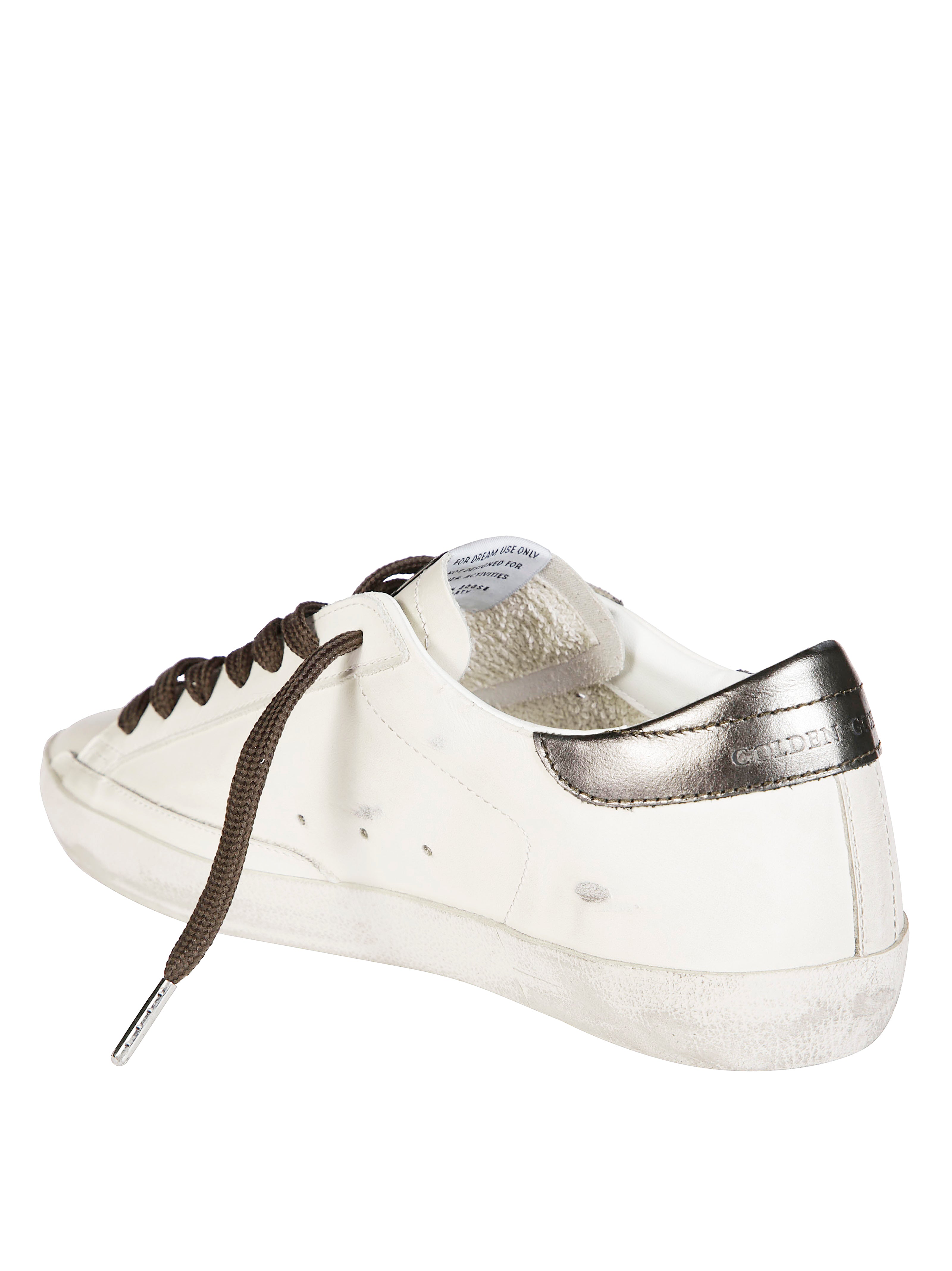 GOLDEN GOOSE Superstar Leather Sneakers with Laminated Heel