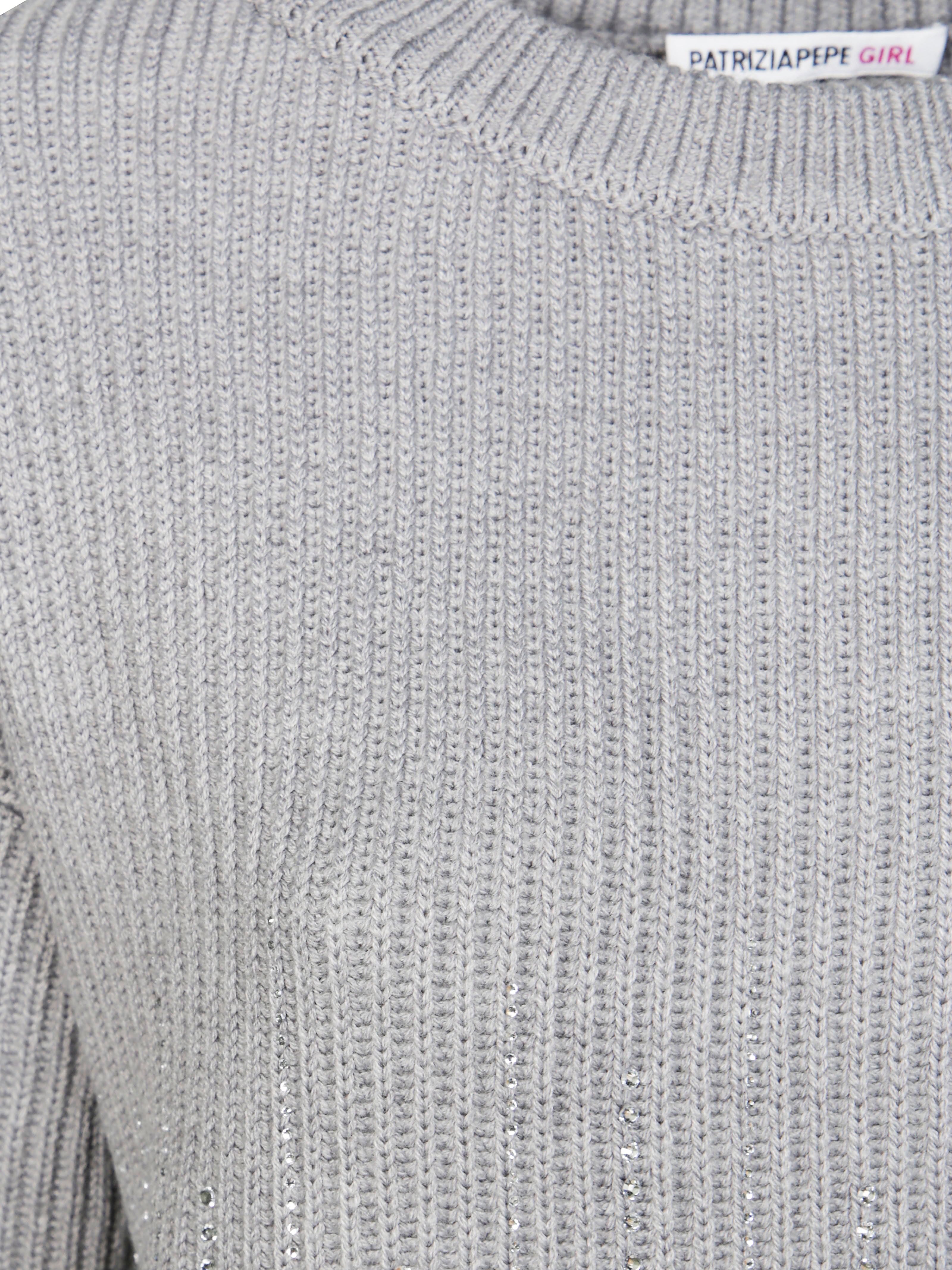 PATRIZIA PEPE Mini Strass-Embellished Sweater