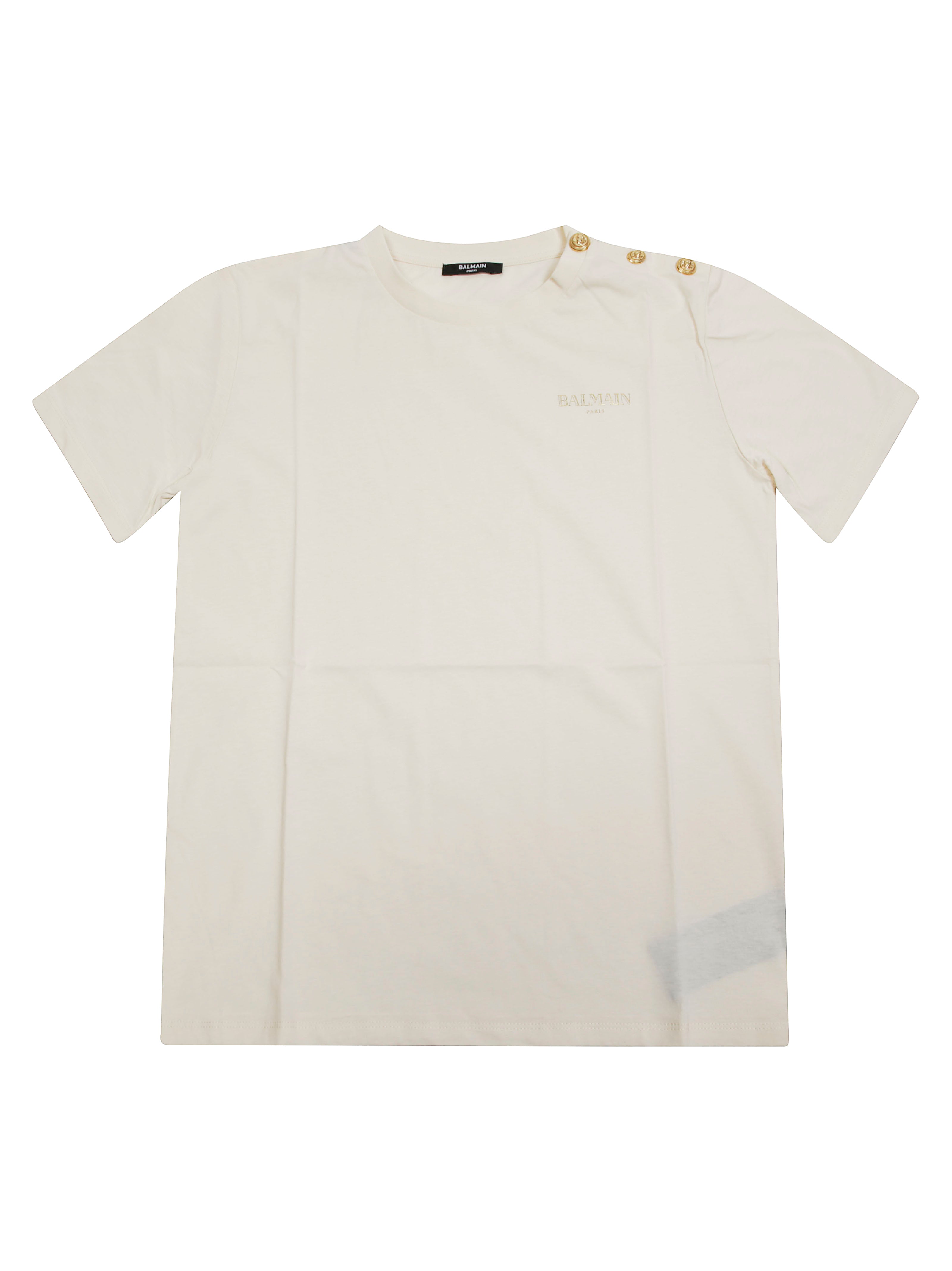 BALMAIN Mini Logo Button Classic T-Shirt