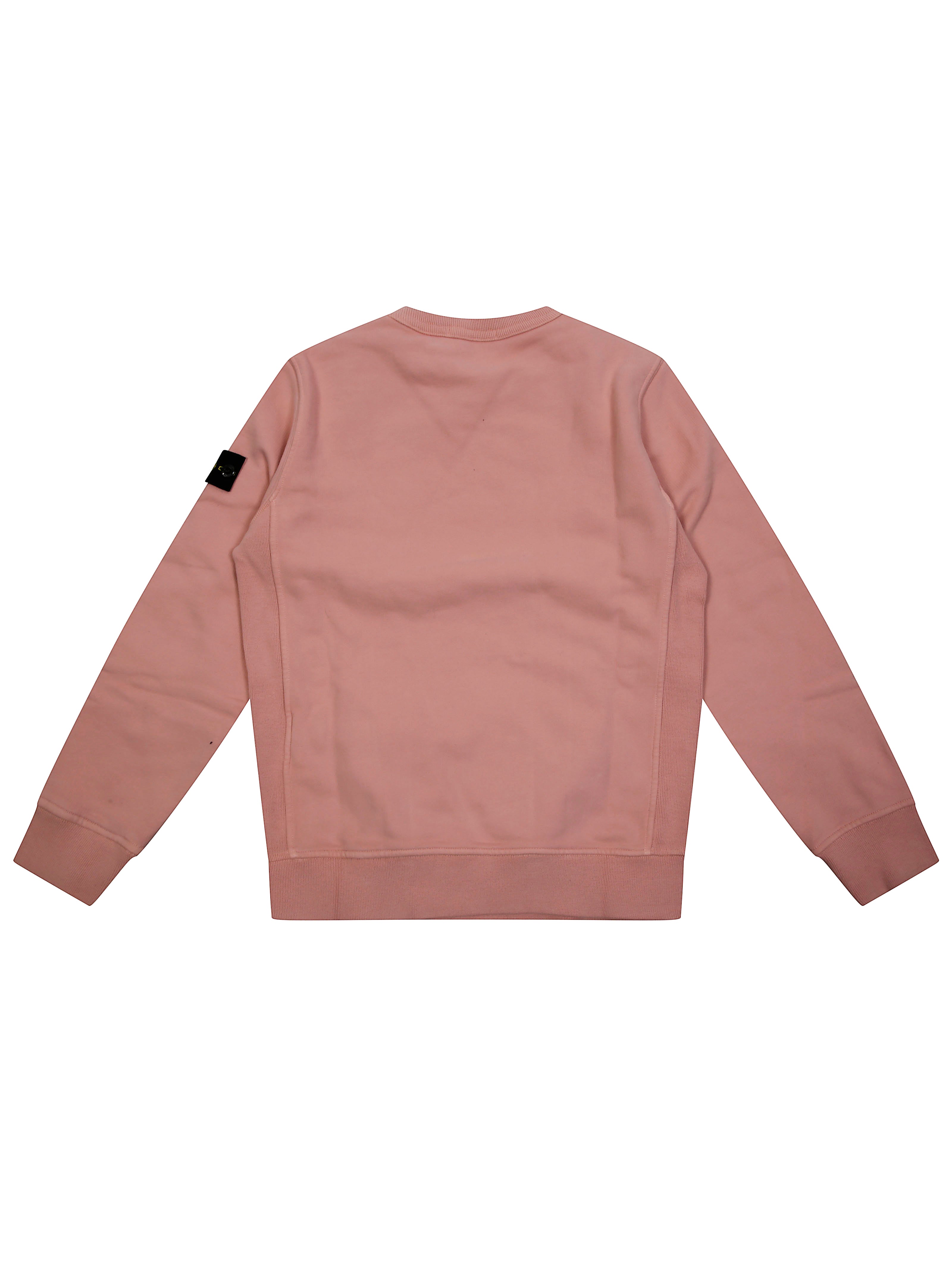 STONE ISLAND Basic Crewneck Sweatshirt with Logo Badge