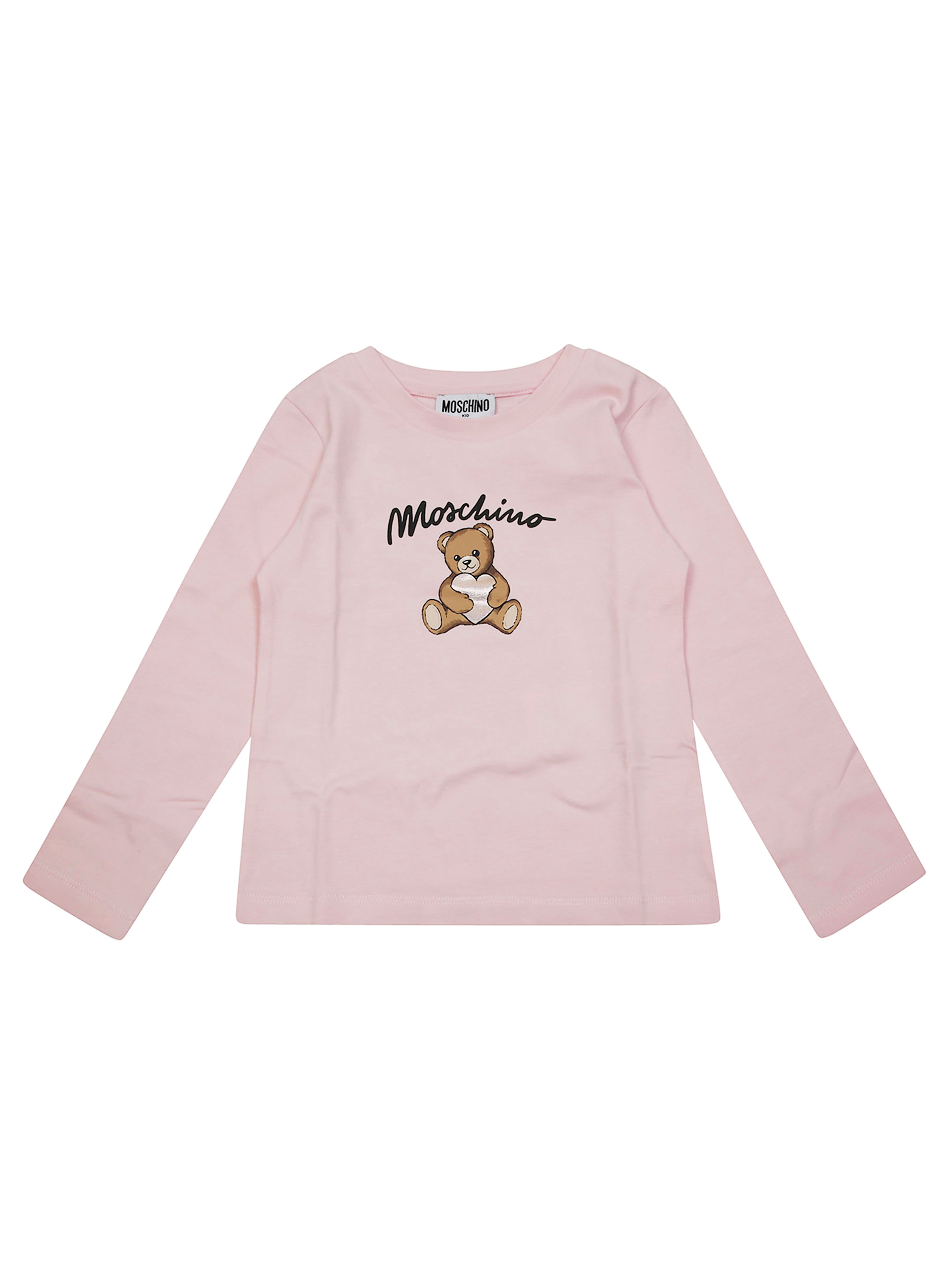 MOSCHINO KIDS Mini Long Sleeve T-Shirt with Toy and Heart
