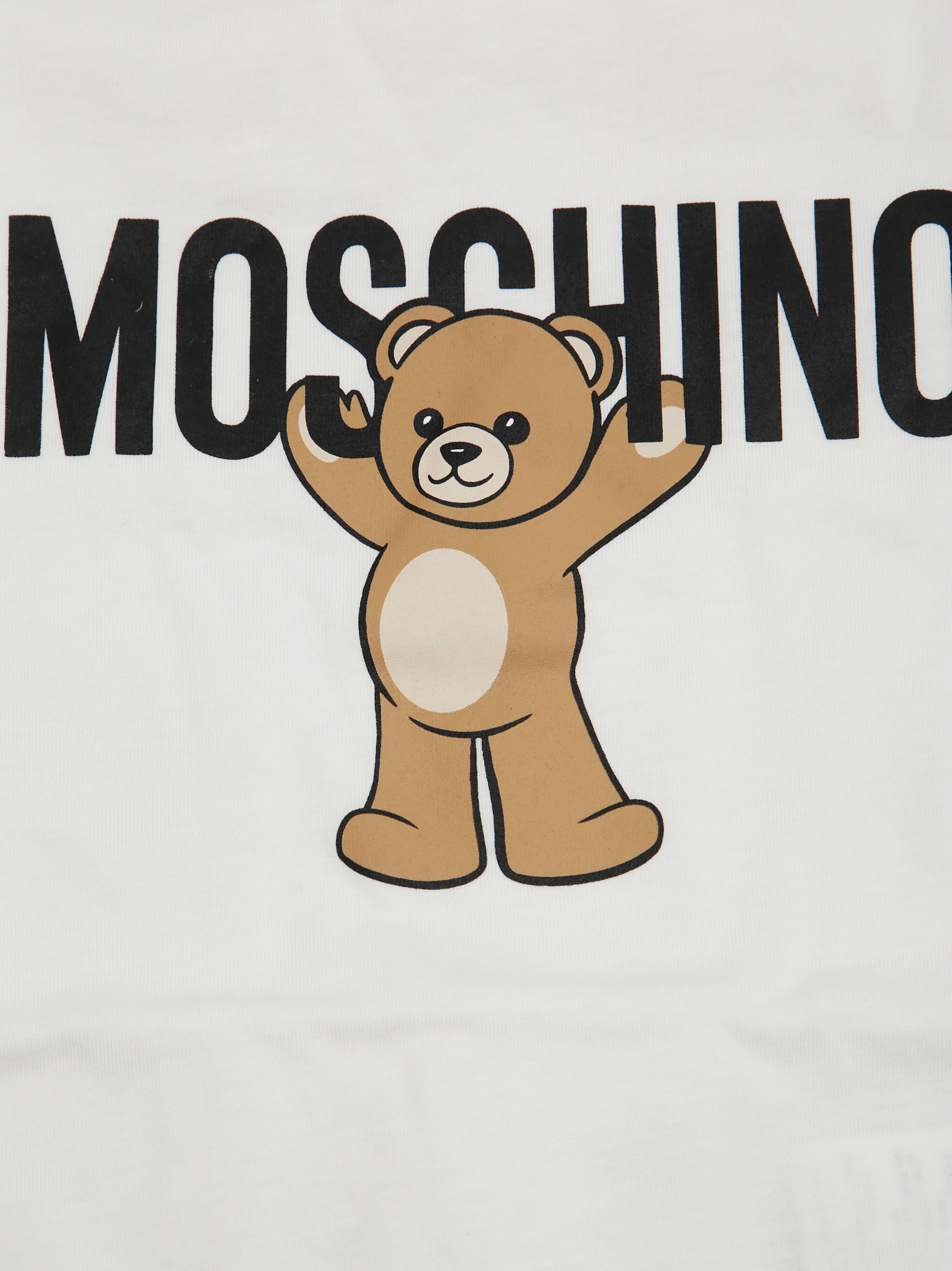 MOSCHINO KIDS Mini Long Sleeve T-Shirt with Extended Logo
