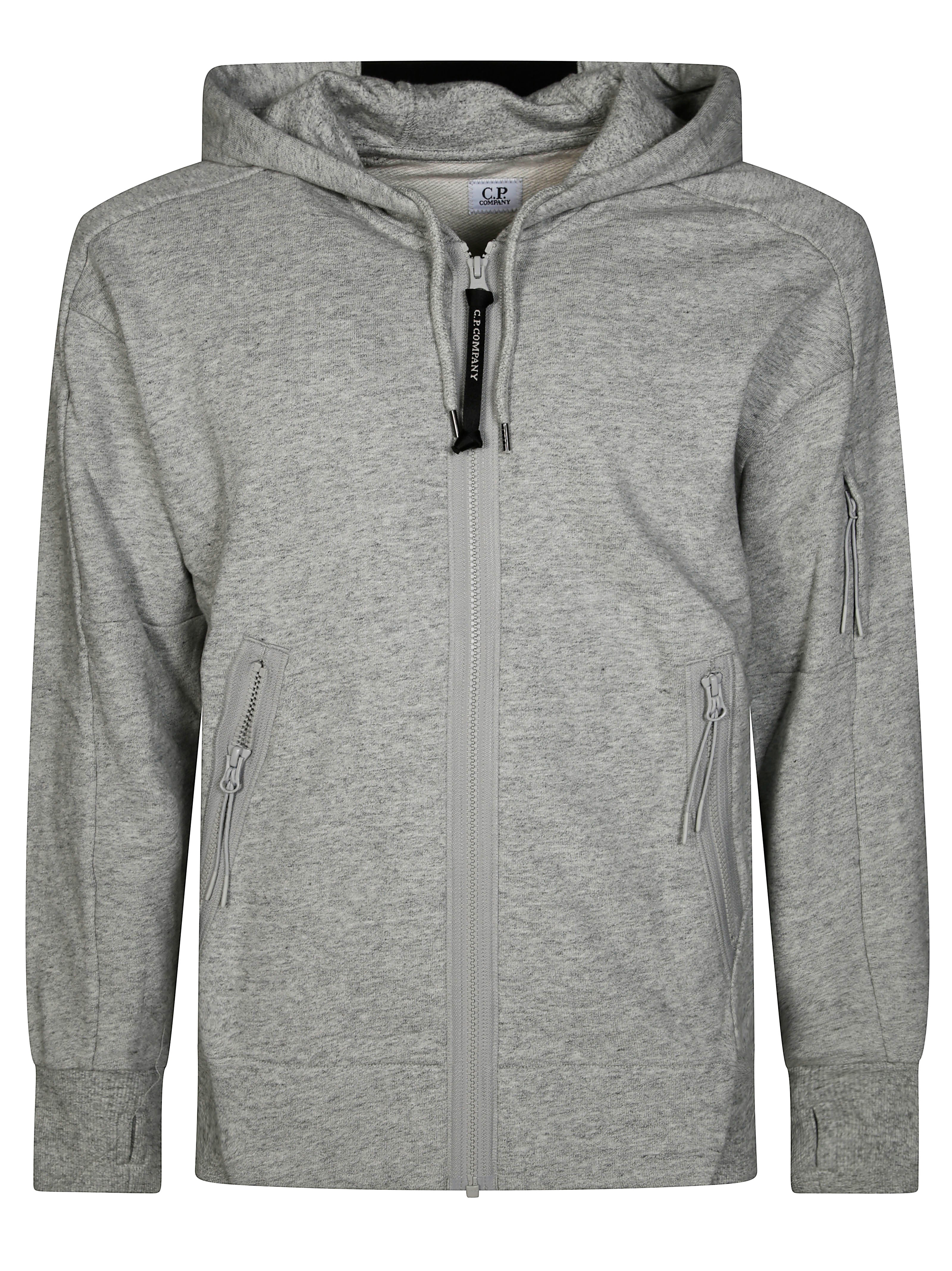 CP COMPANY Hooded Open Diagonal Raised Fleece Sweatshirt for Women