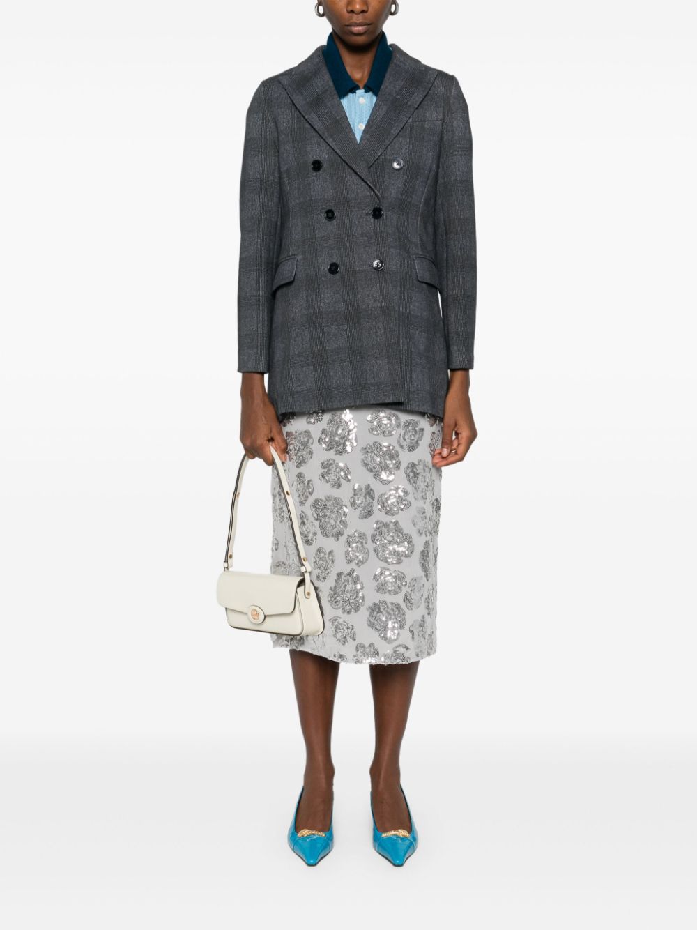 CIRCOLO 1901 Double-Breasted Cotton Jacket for Women