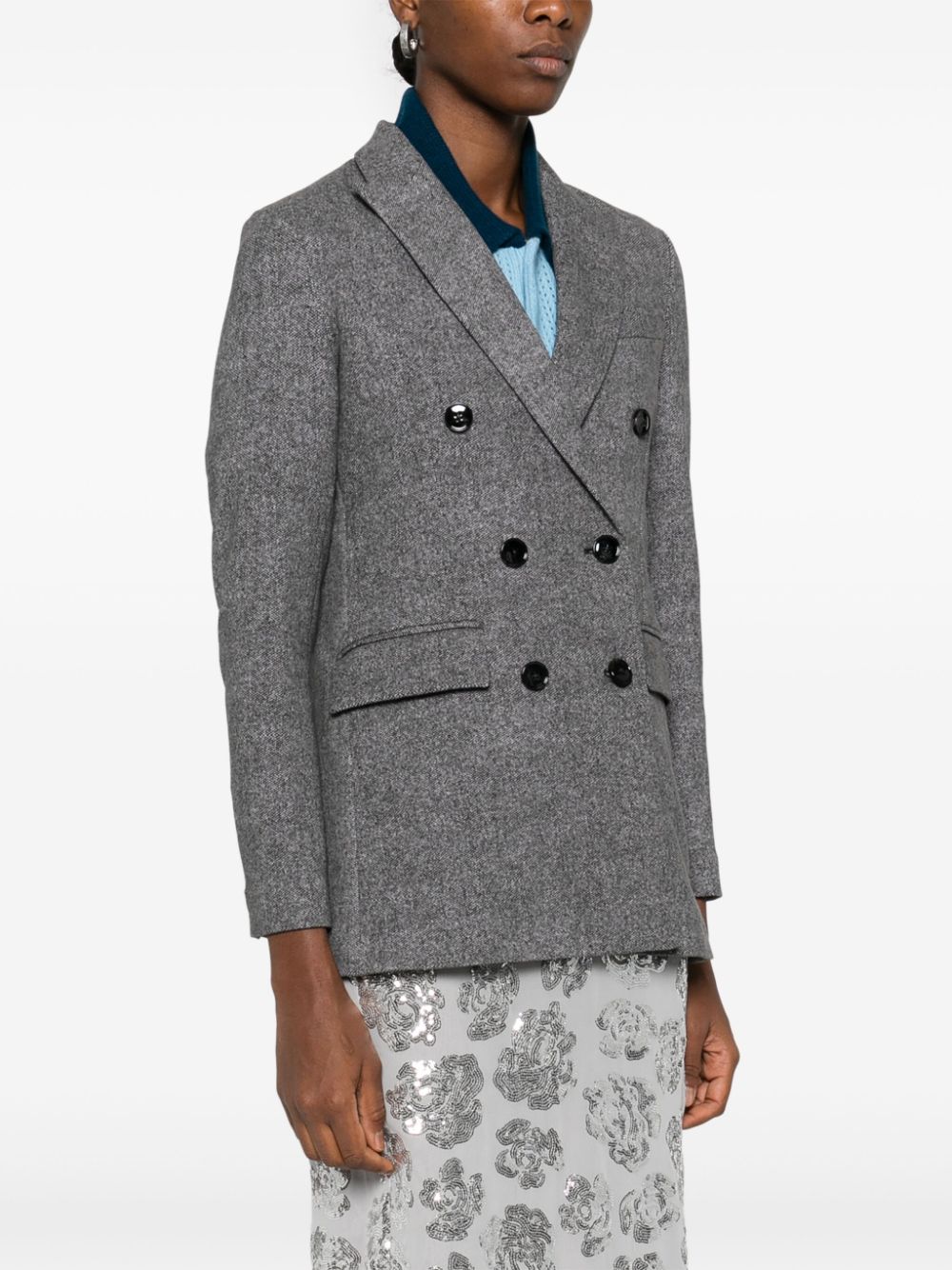 CIRCOLO 1901 Women's Cotton Double-Breasted Jacket