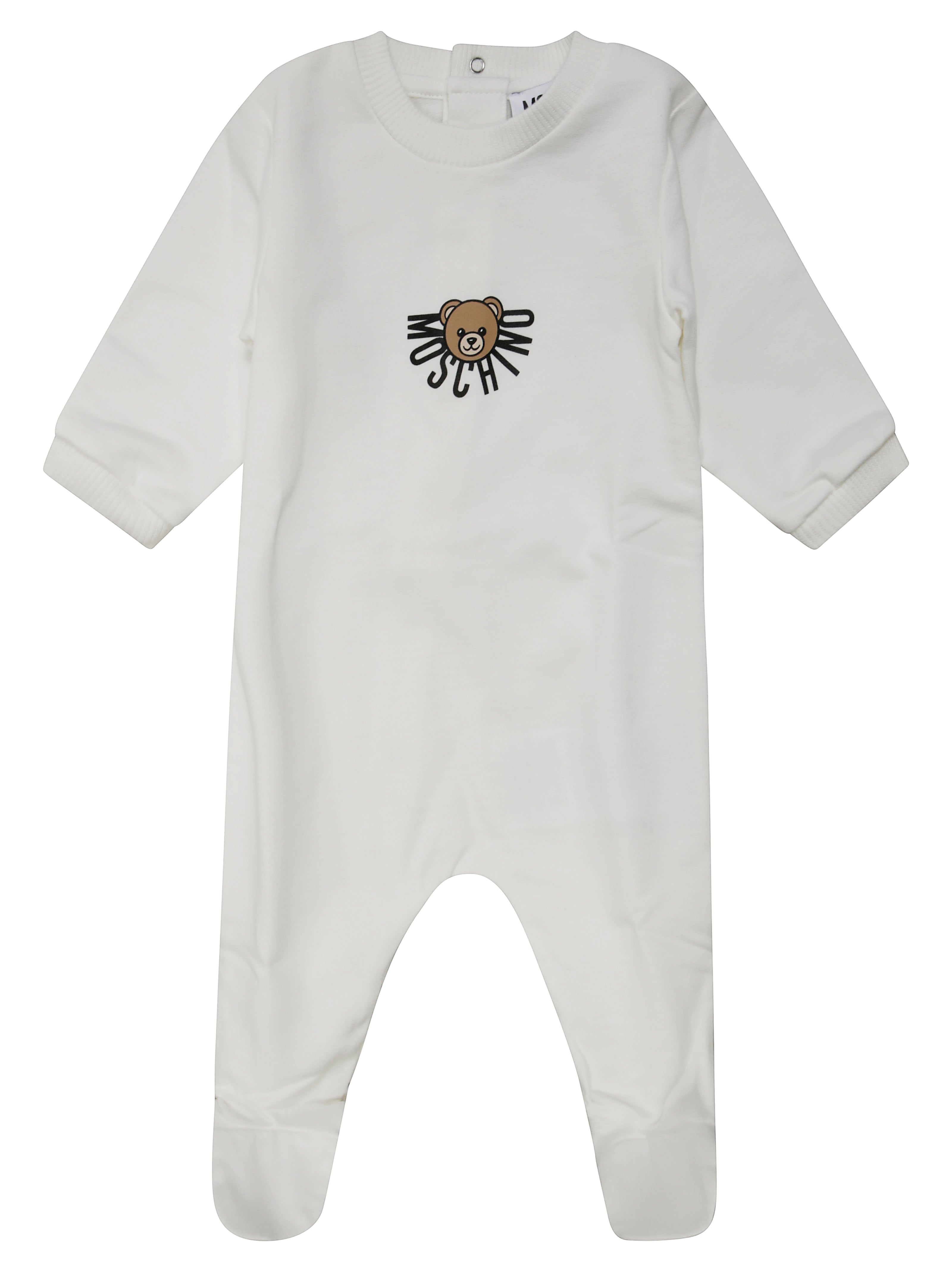 MOSCHINO BABY Mini Playful Jumpsuit with Toy Logo