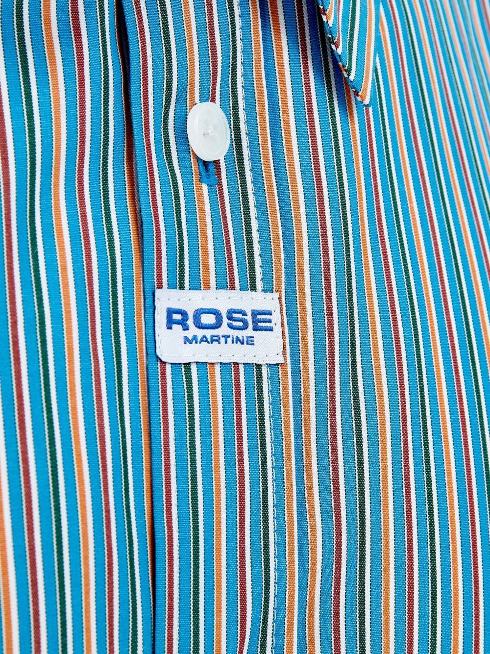 MARTINE ROSE Vertical Stripes Button-Up Point Collar Shirt