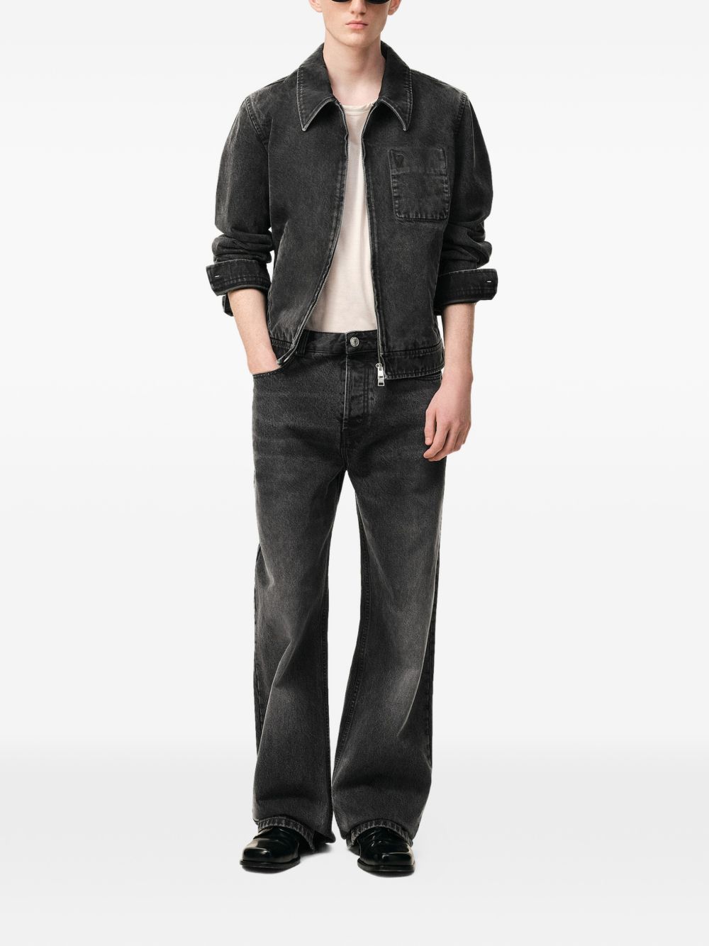 Ami Paris Classic Five-Pocket Buttoned Fly Denim Jeans for Men