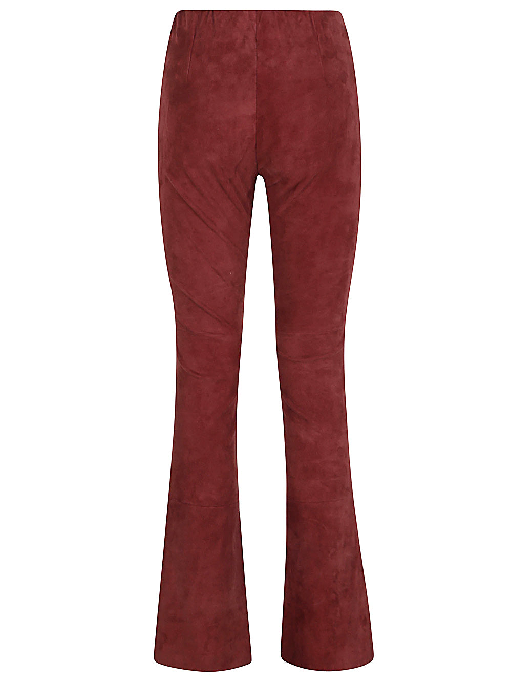 VIA MASINI 80 High-Waisted Flared Leather Trousers for Women
