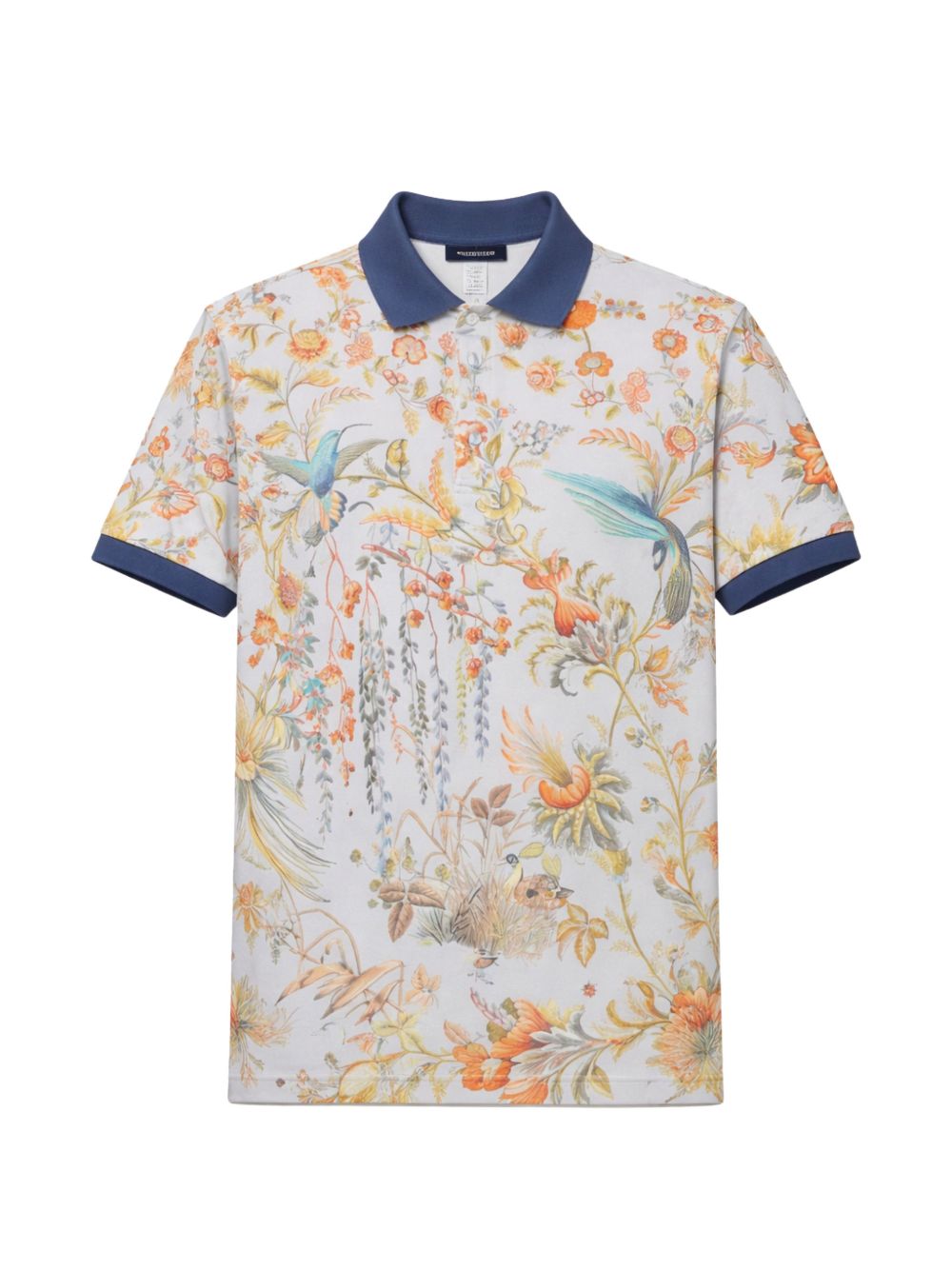 Etro Cotton Collared Short Sleeve T-Shirt with Ribbed Cuffs