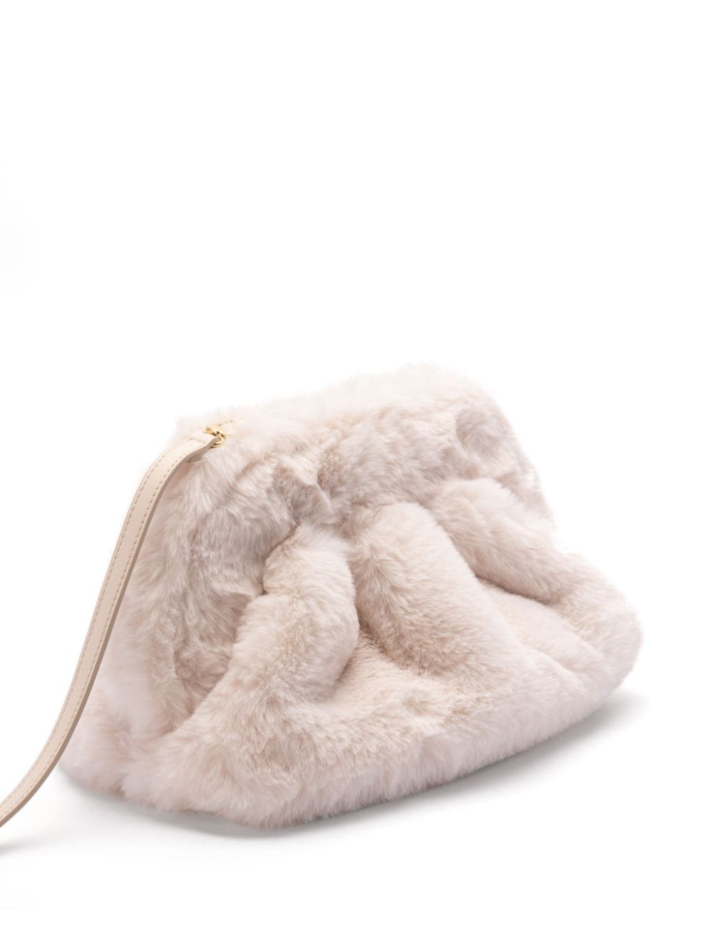 THEMOIRè Mini Faux Fur Clutch with Detachable Strap