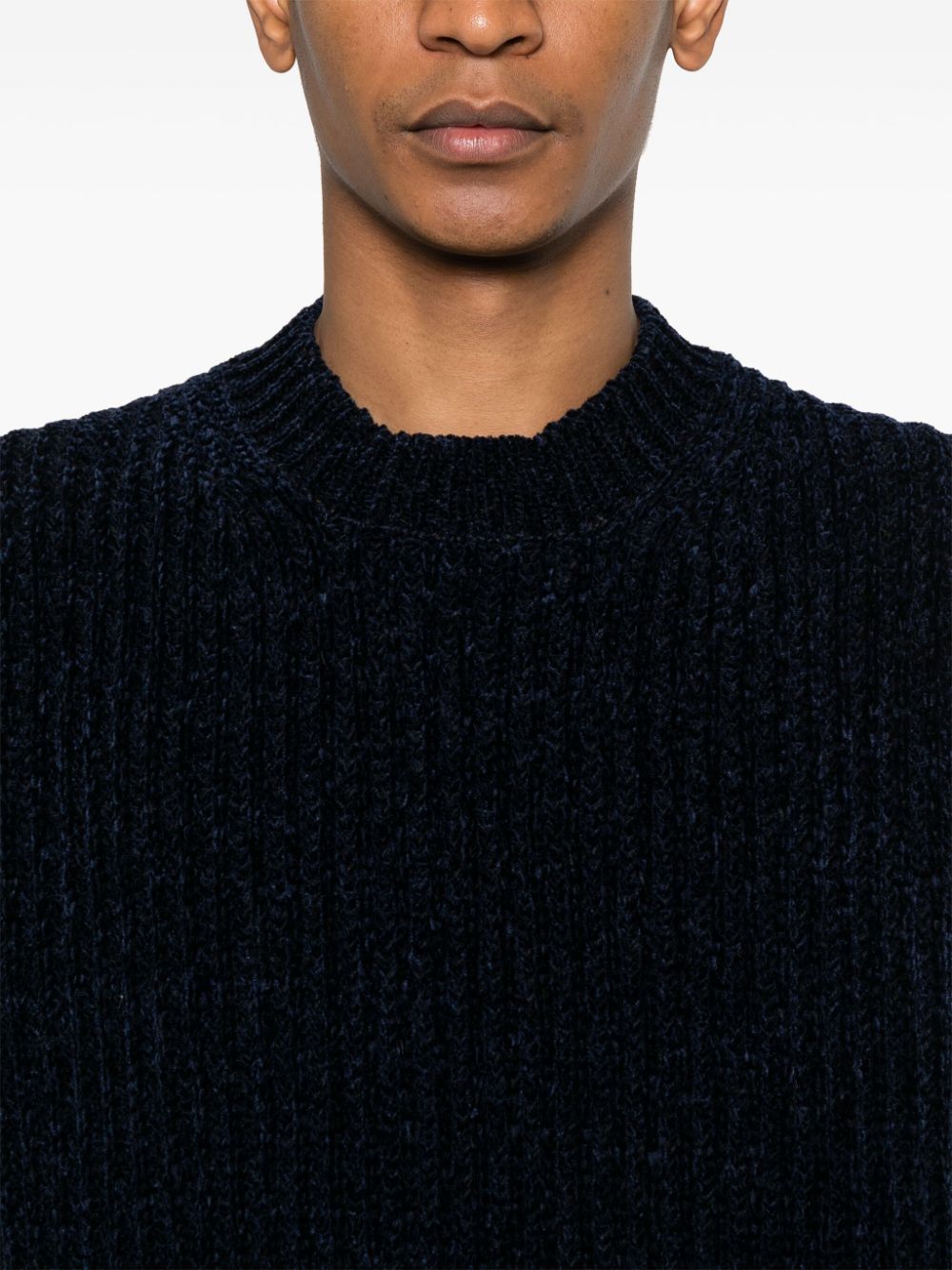 JUNYA WATANABE Ribbed Knit Crew Neck Jumper for Men - FW24