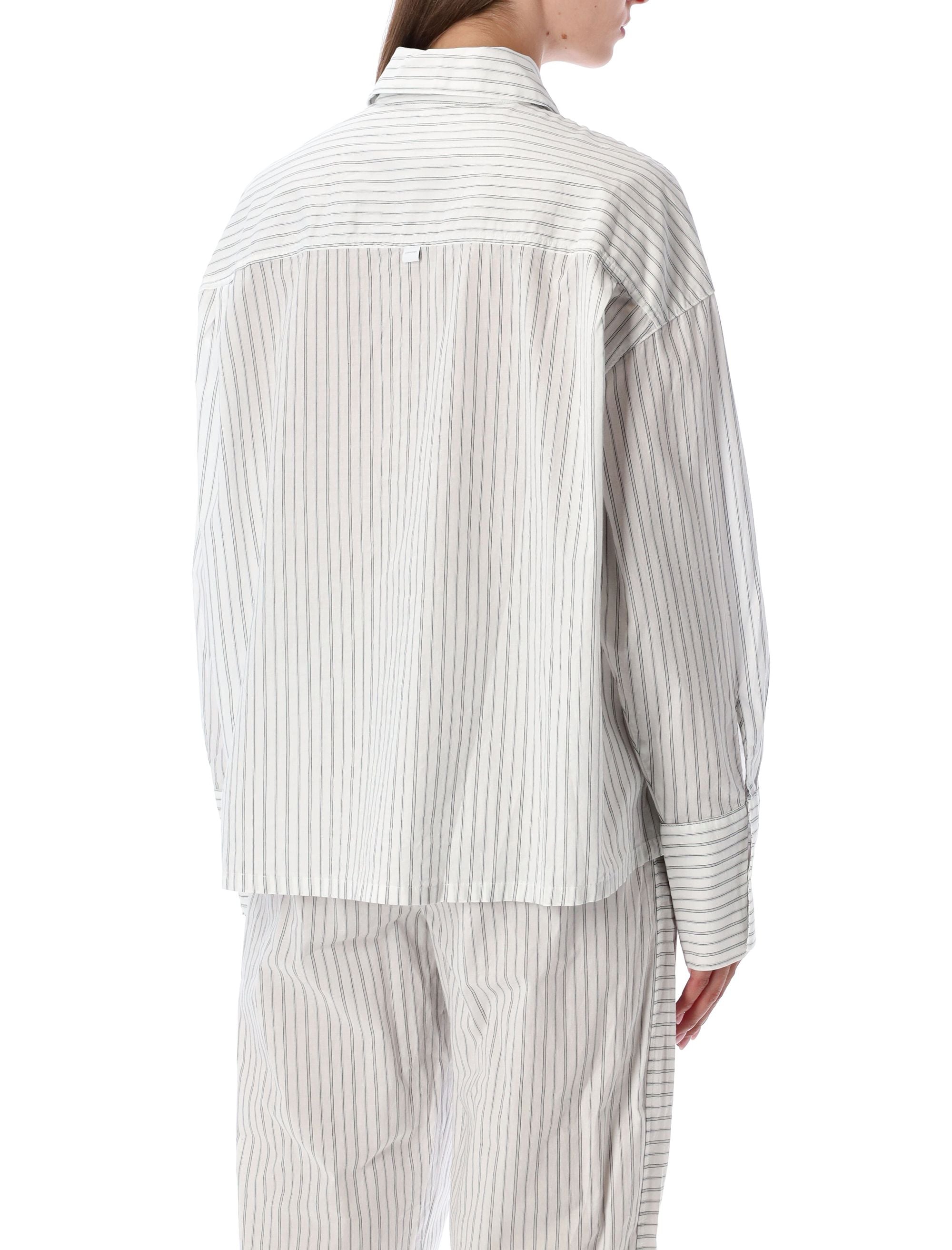 CALVIN KLEIN Cotton Poplin Button-Down Pajama Shirt - Relaxed Fit