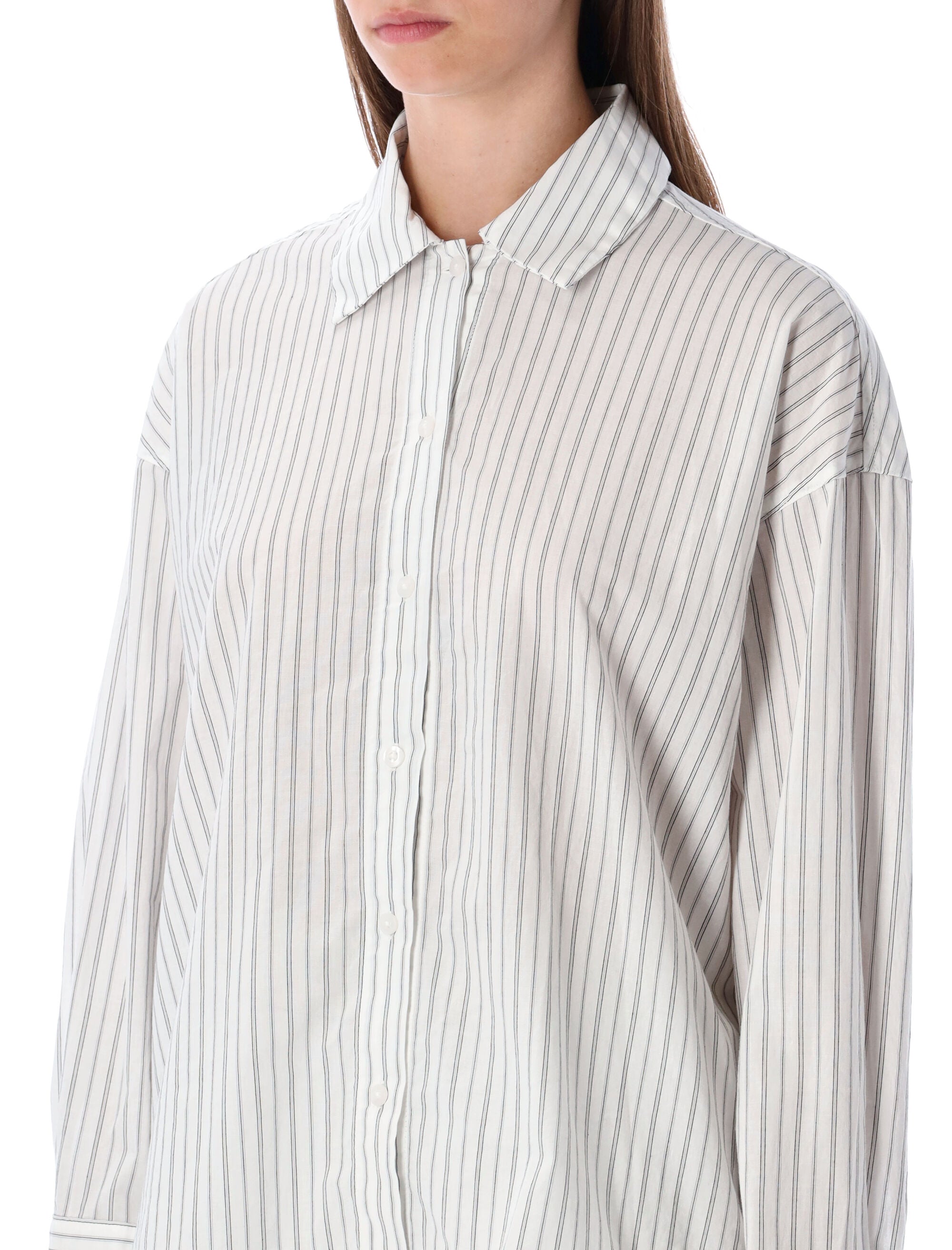 CALVIN KLEIN Cotton Poplin Button-Down Pajama Shirt - Relaxed Fit