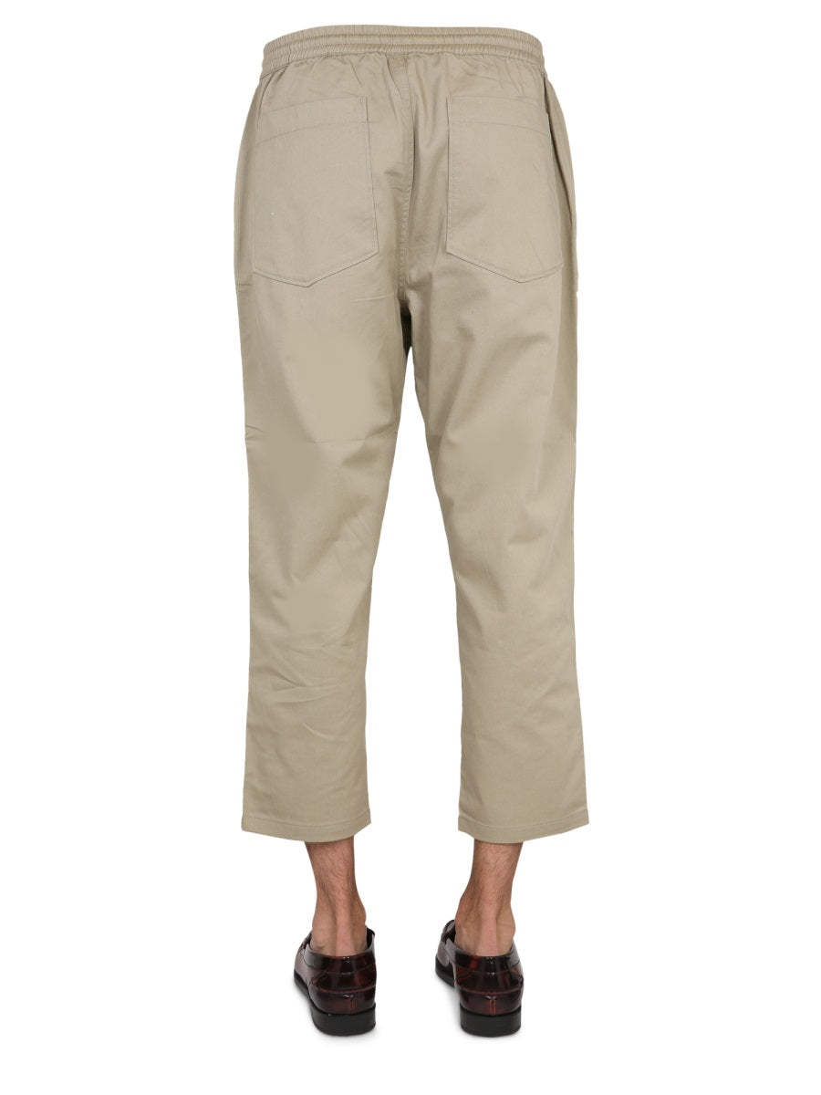 UNIVERSAL WORKS Cropped Fit Pants with Elastic Draws