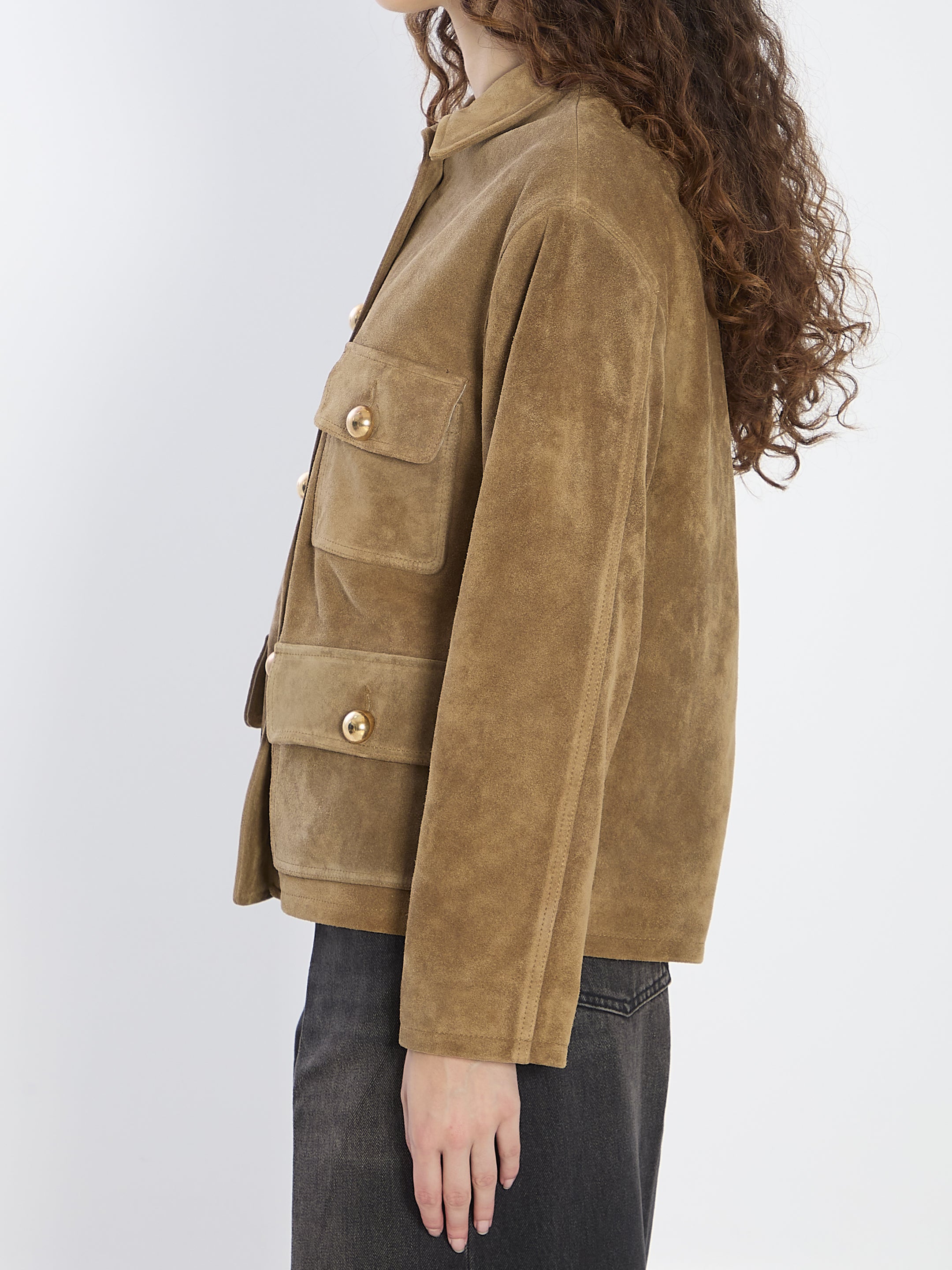 ARMA Suede Leather Jacket - Women's Regular Fit Size 34