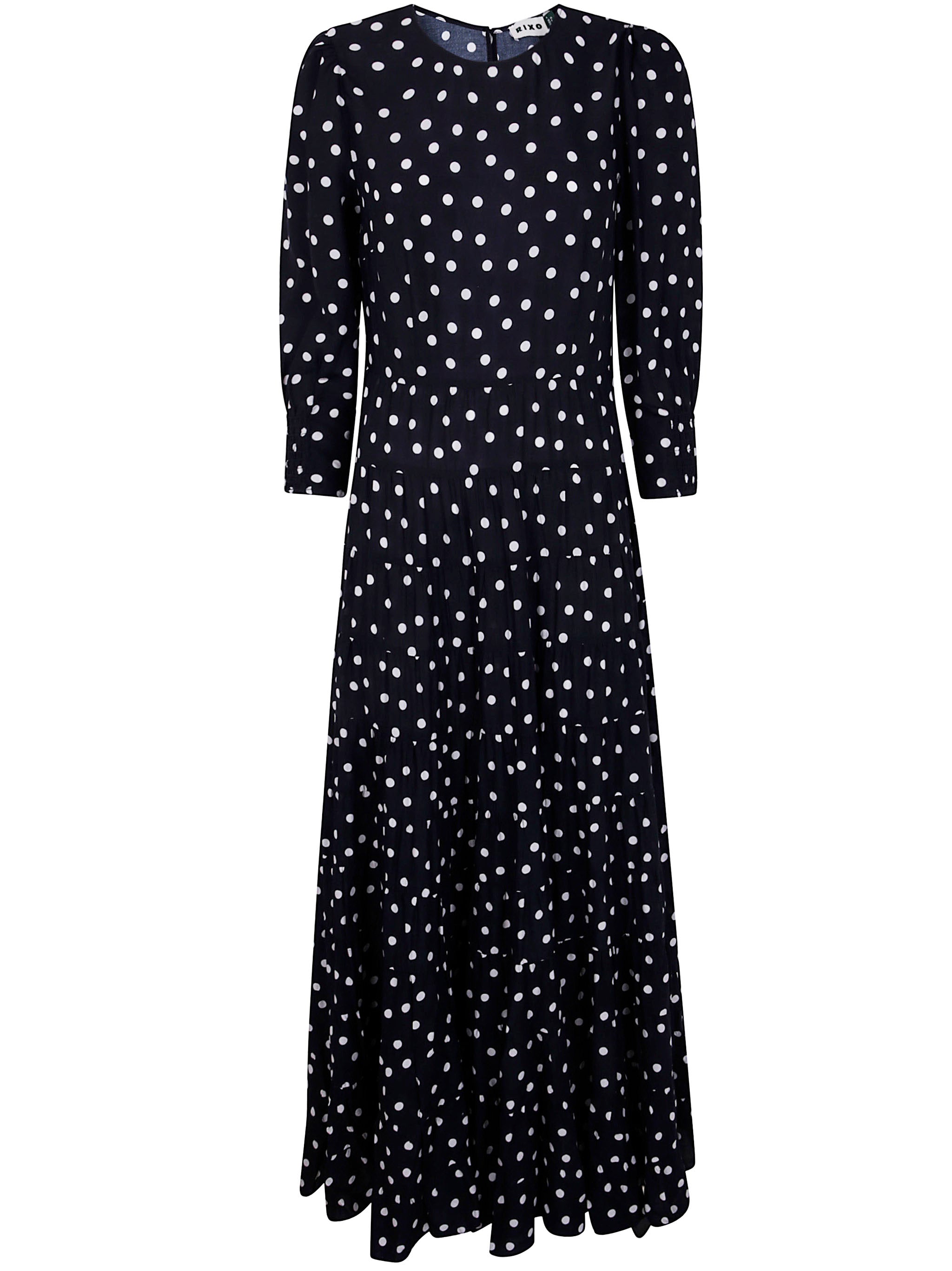 RIXO Bohemia Spot Deep Mini Dress for Women