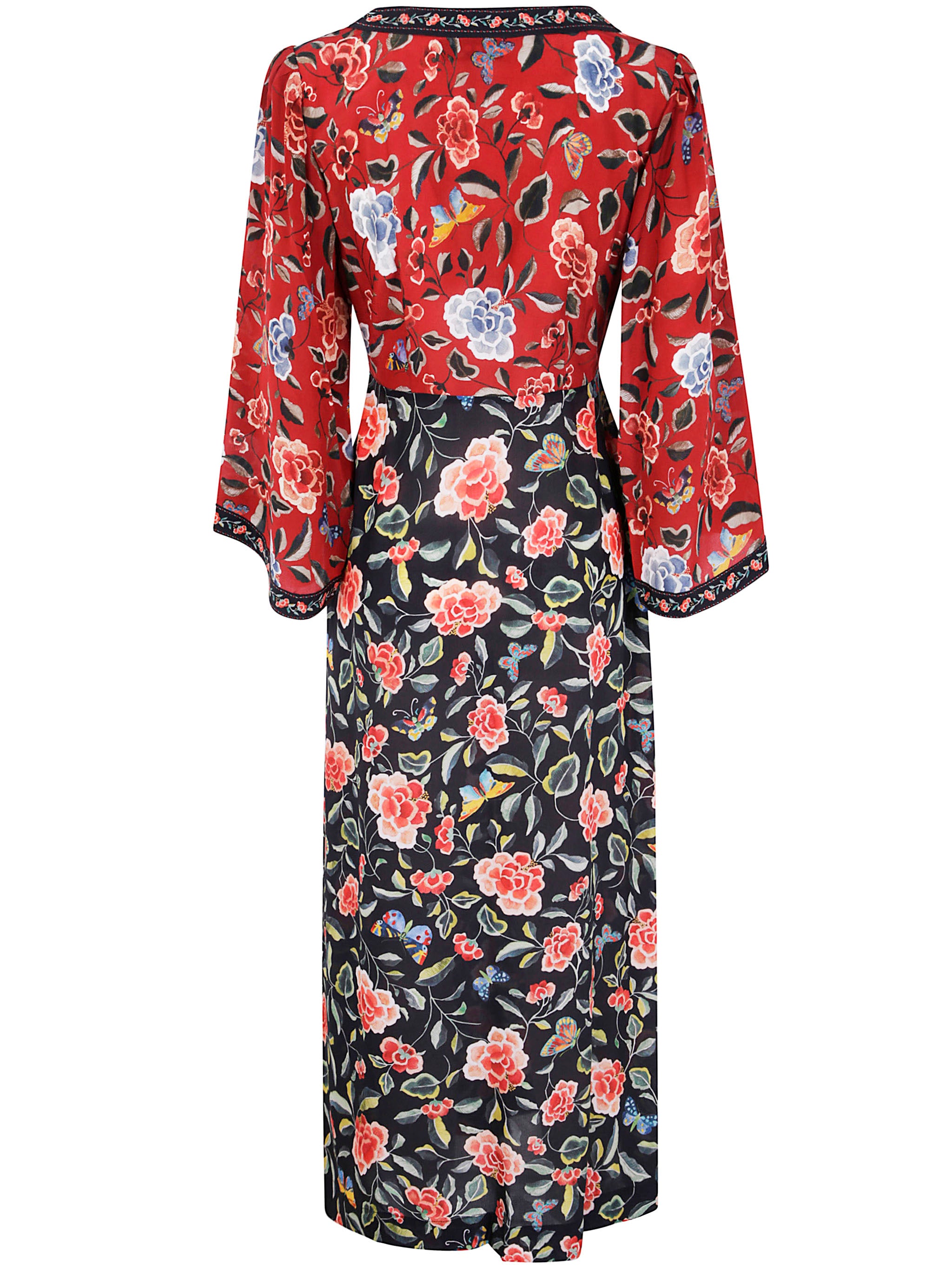 RIXO Mini Dress in Butterfly Print