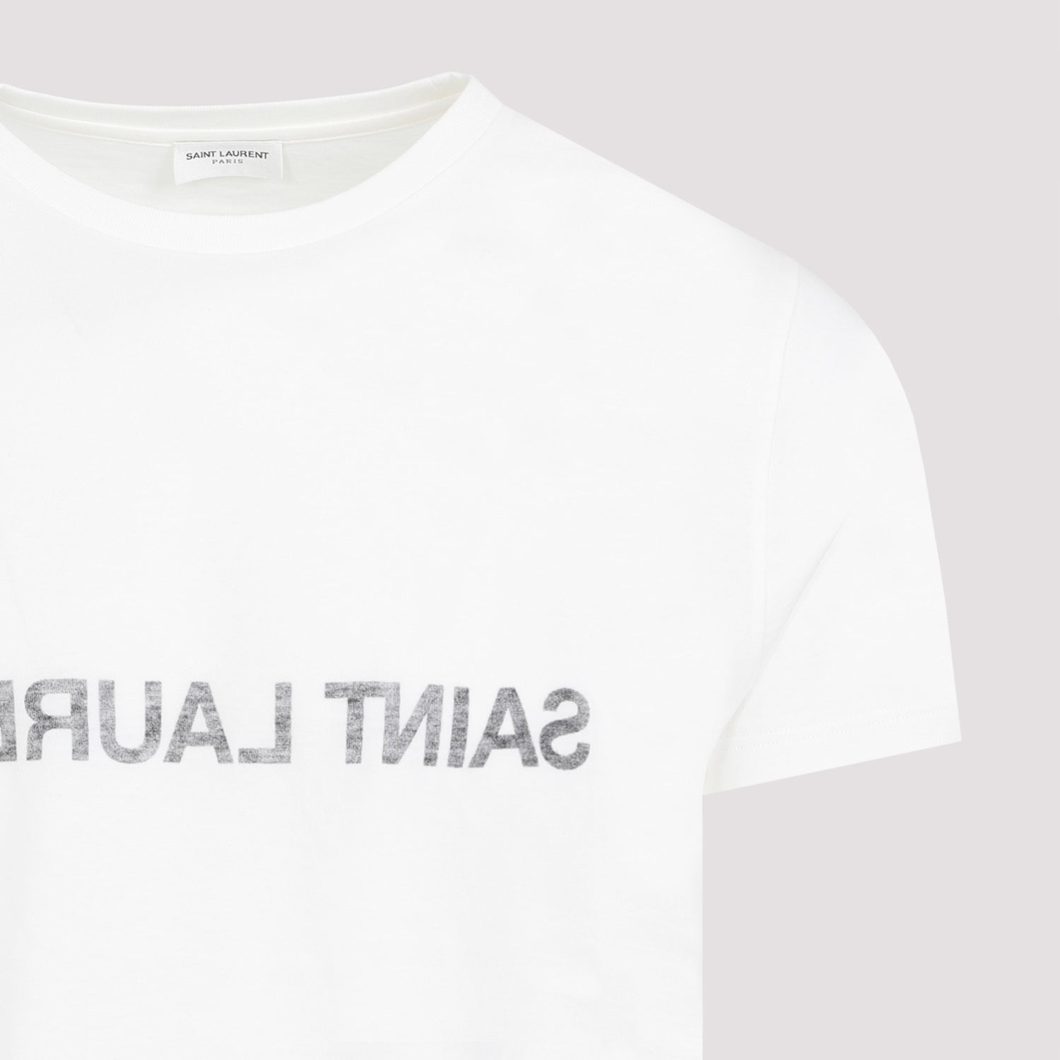 SAINT LAURENT Men's Reverse Logo T-Shirt