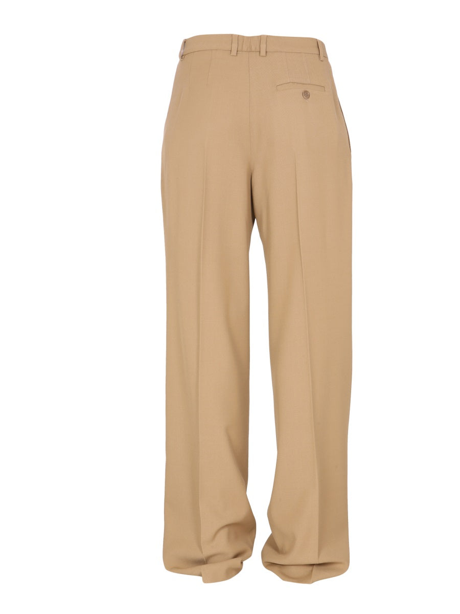 ASPESI Women's Gabardine Trousers with Front Button and Zip Closure