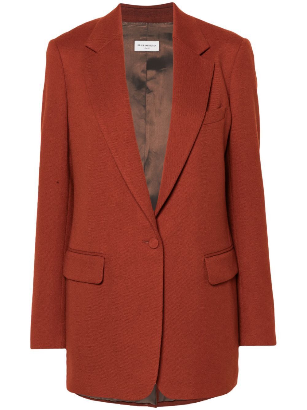 DRIES VAN NOTEN Wool Single-Breasted Jacket