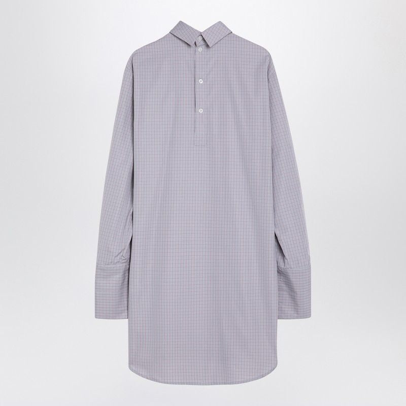 DRIES VAN NOTEN Oversized Checkered Design Turtleneck Shirt