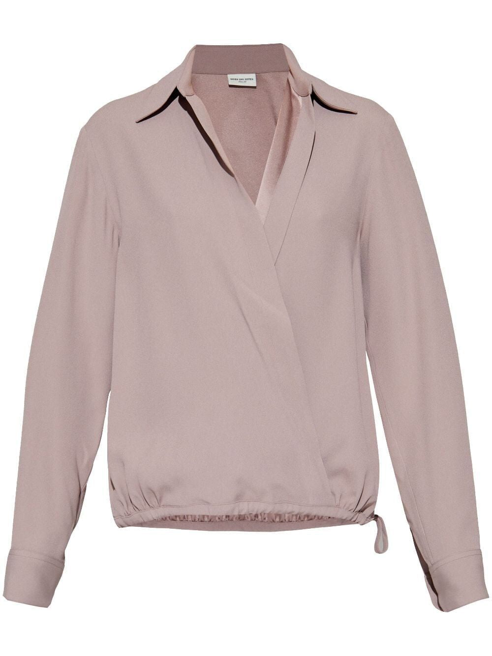 DRIES VAN NOTEN Viscose Blend Drawstring Shirt