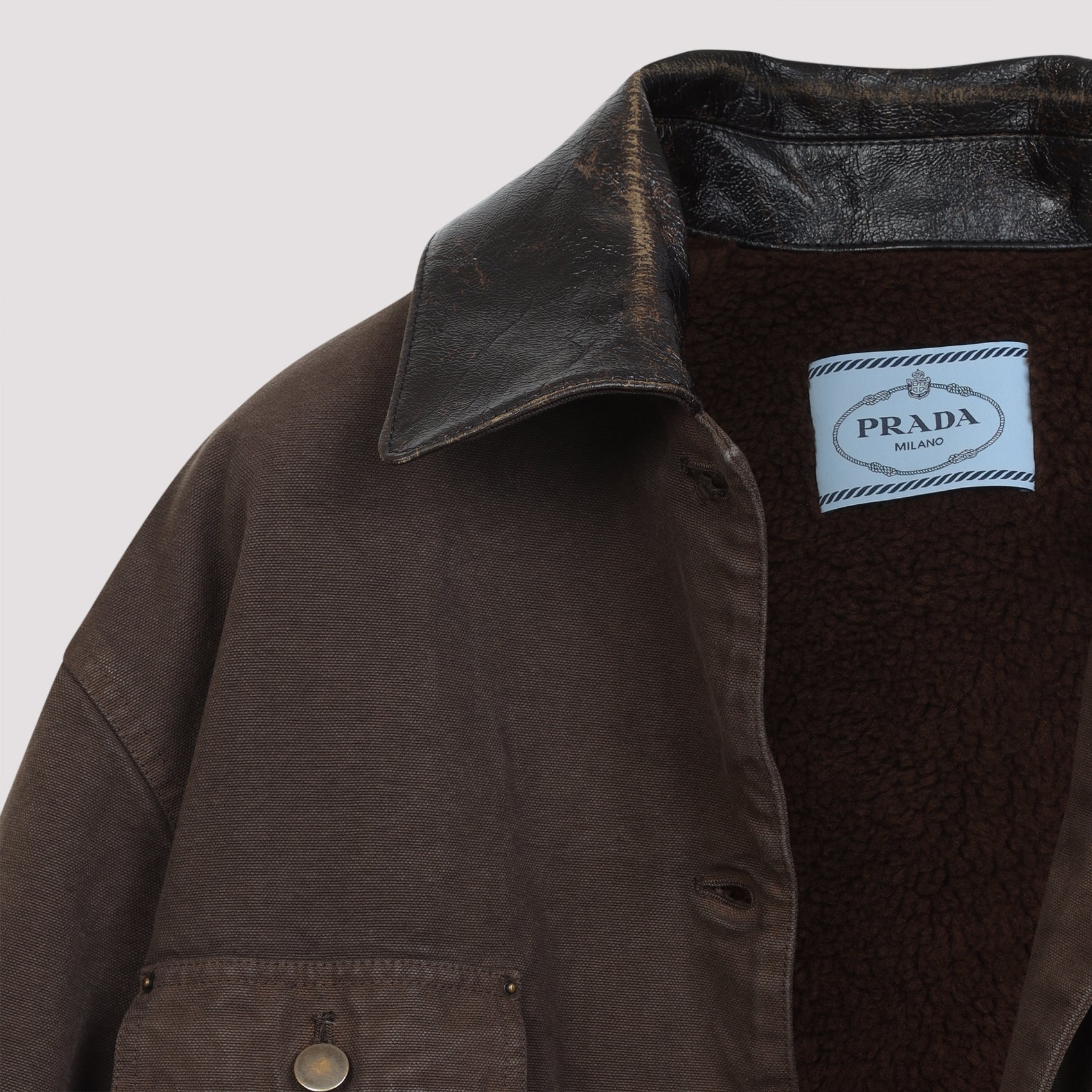 PRADA Cotton Jacket for Men - FW25 Collection