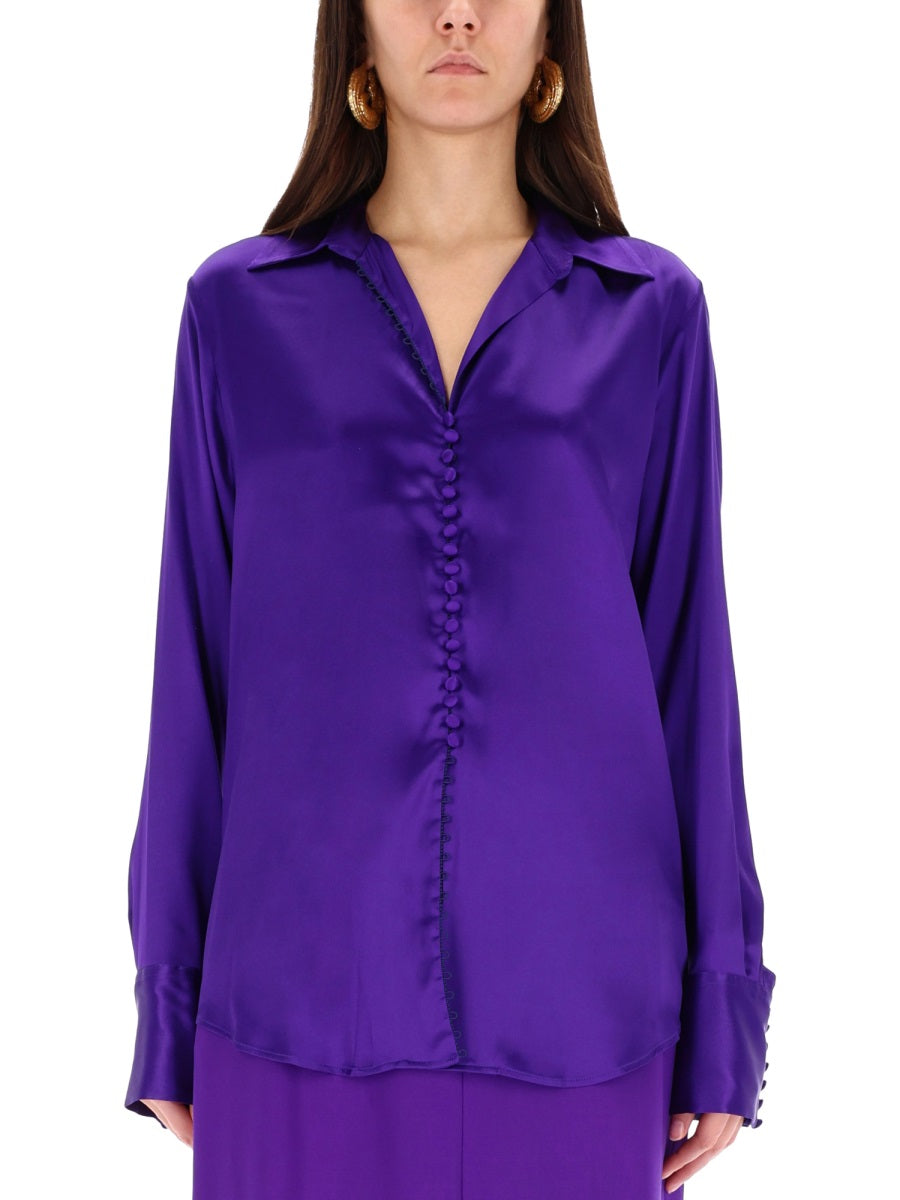 DRIES VAN NOTEN Silk Shirt - Size 38 FR