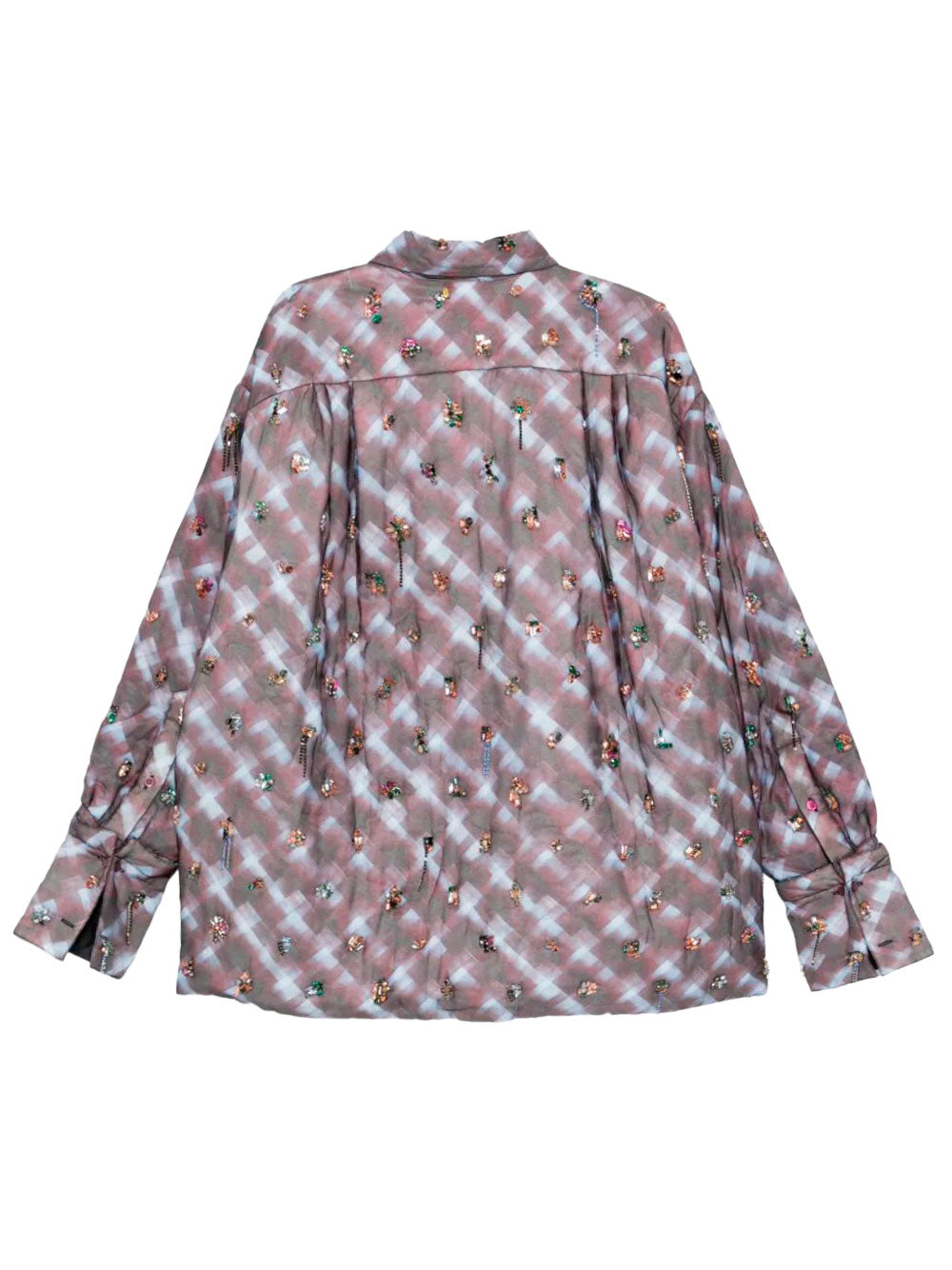 DRIES VAN NOTEN Embroidered Silk Blend Shirt