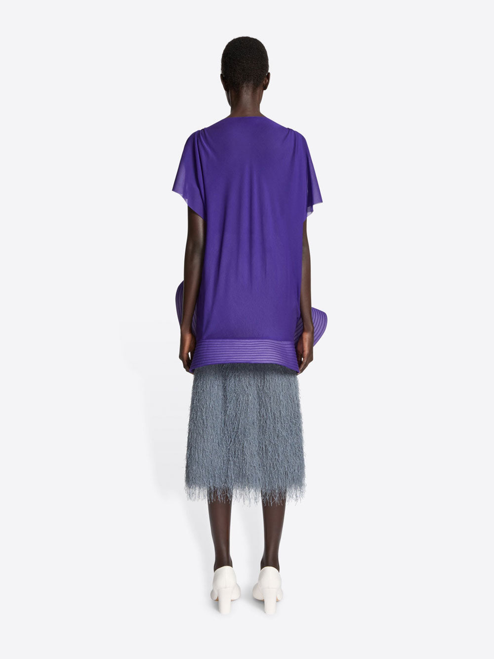 DRIES VAN NOTEN Lightweight Fringed Midi Skirt