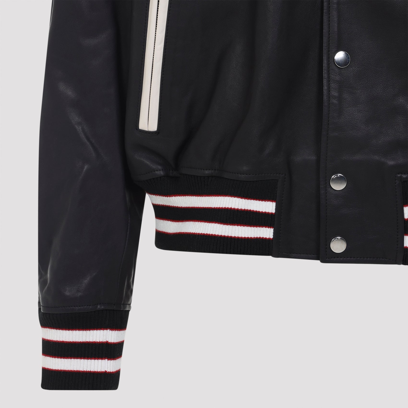 AMIRI Leather Varsity Jacket