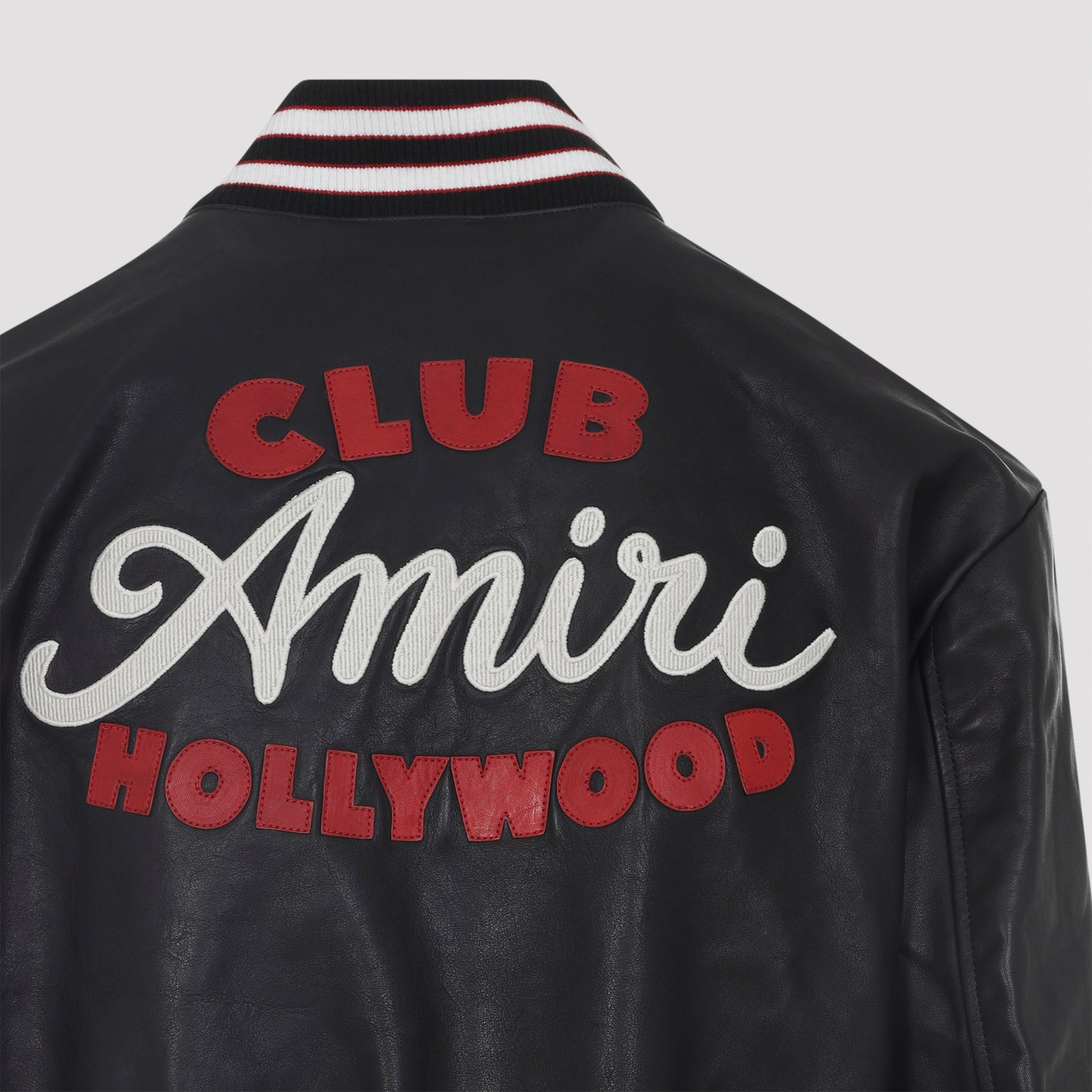 AMIRI Leather Varsity Jacket