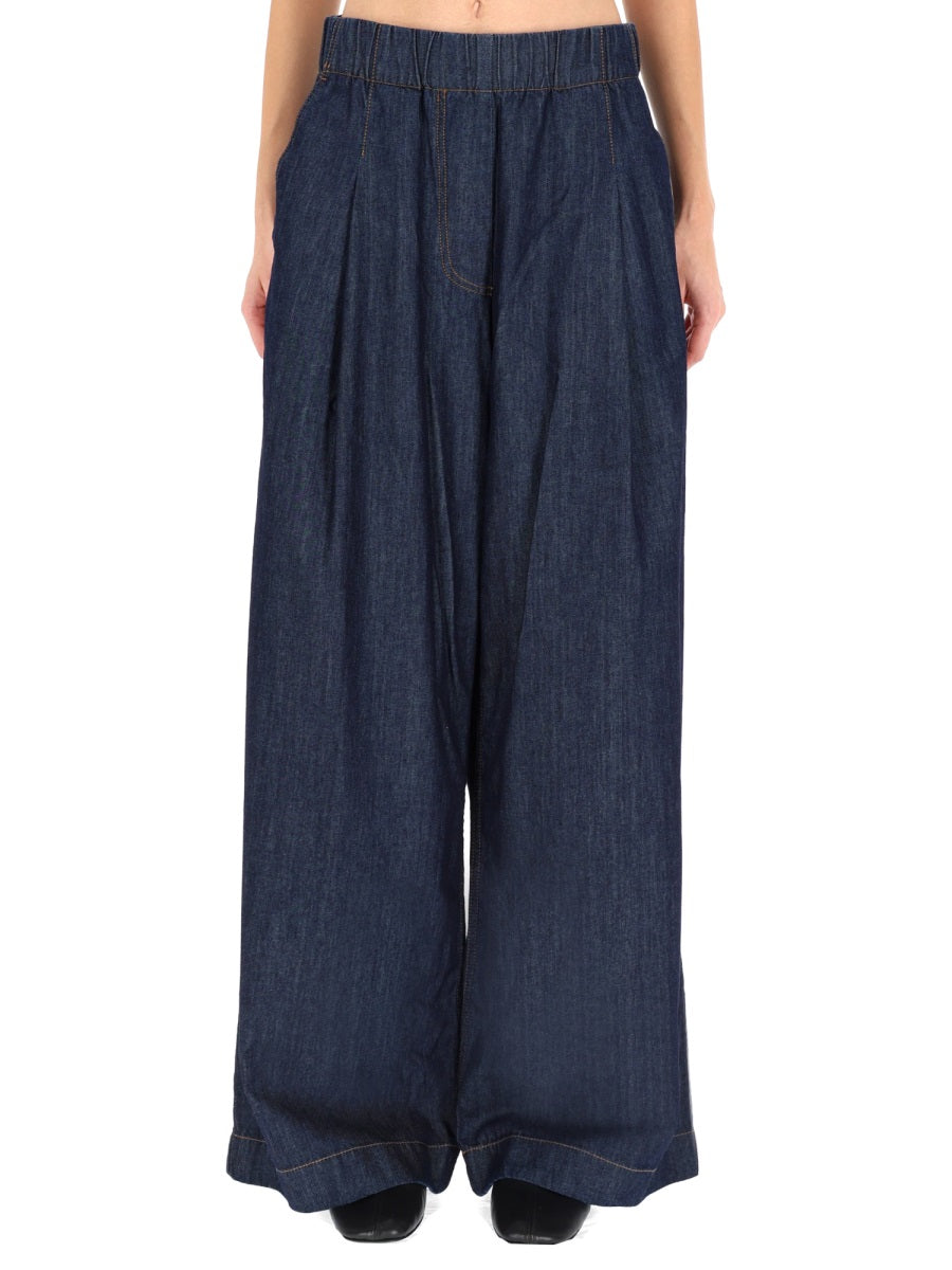 DRIES VAN NOTEN Oversized Fit Cotton Pant (Size S)