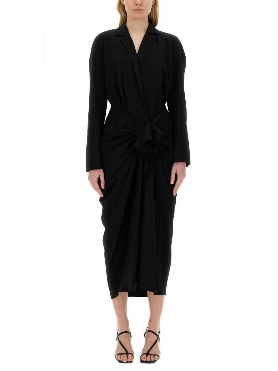 DRIES VAN NOTEN Elegant Slim Fit Midi Dress - Size 40 FR