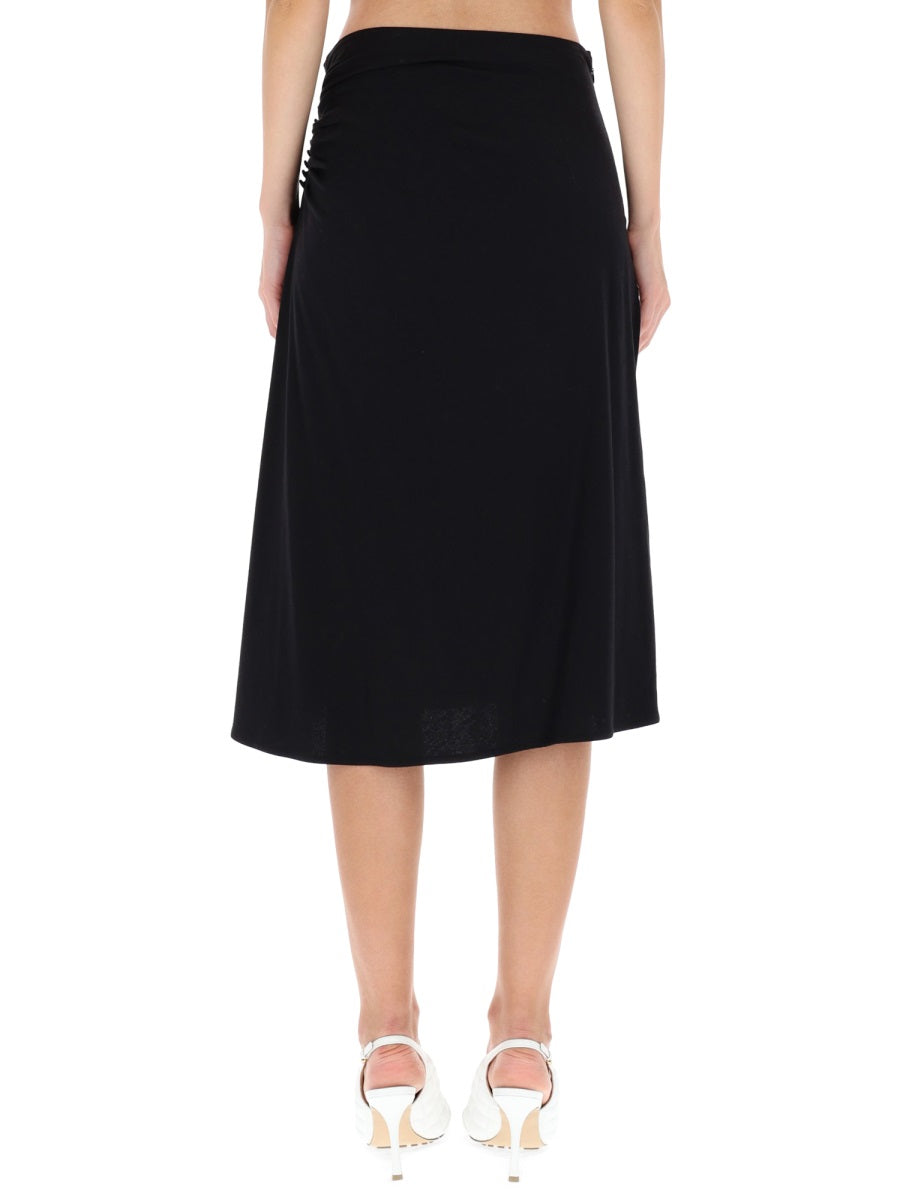 DRIES VAN NOTEN Draped Hevira Skirt - Size S