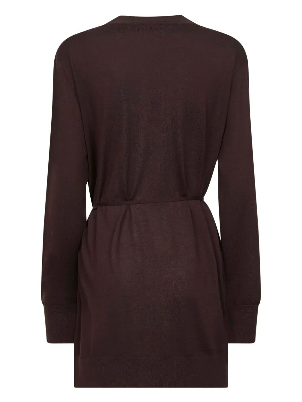 DRIES VAN NOTEN Long Cardigan with Thin Belt