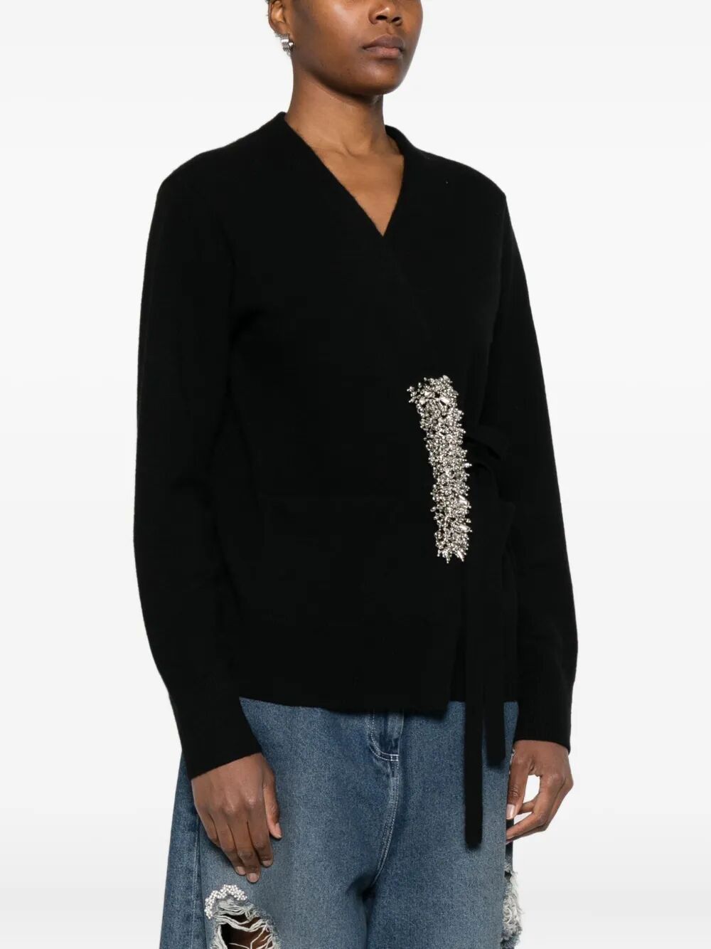 DRIES VAN NOTEN Luxurious Cashmere Wrap Sweater for Women